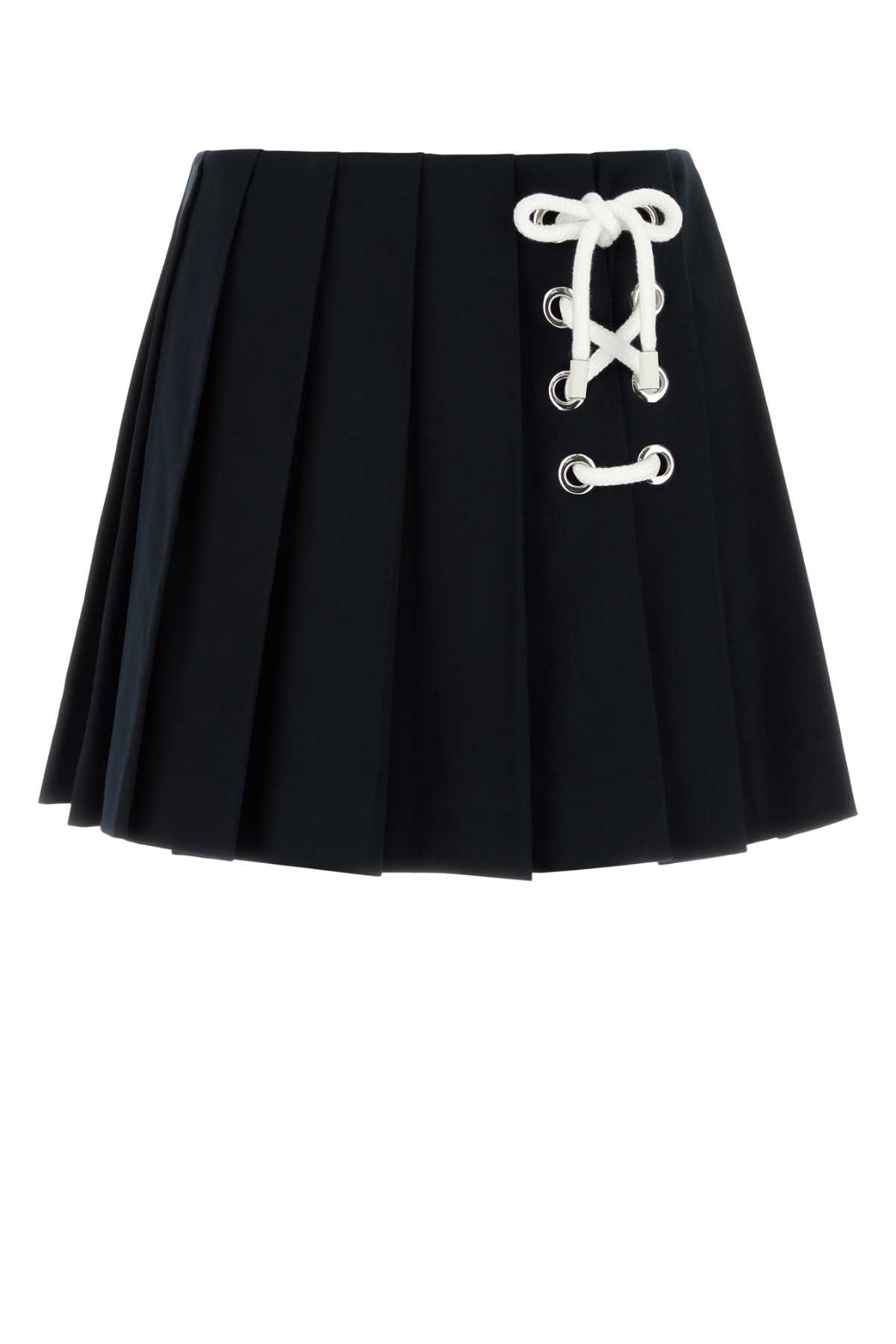 Prada Midnight Blue Drill Mini Skirt
