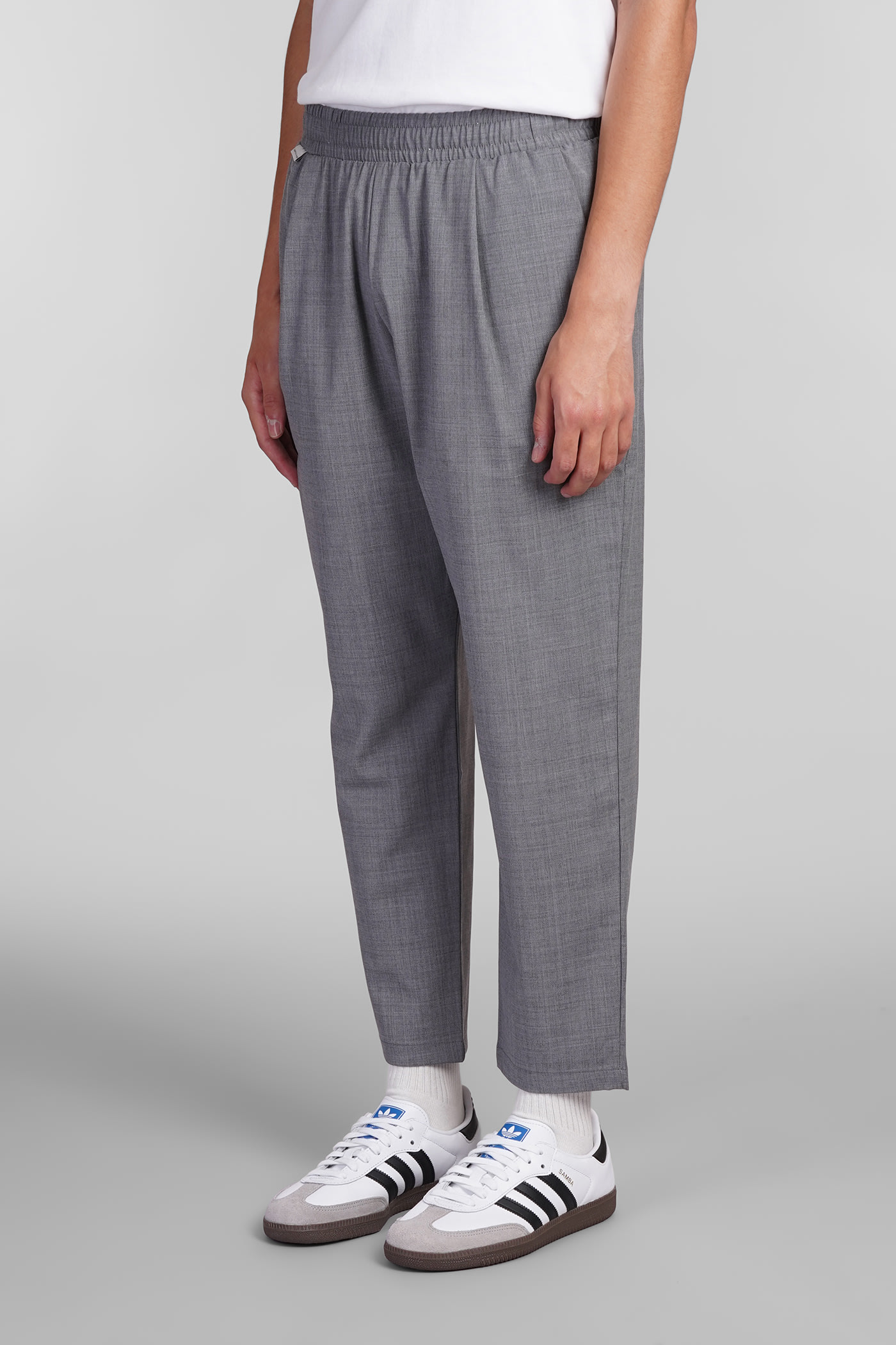 Shop Family First Milano Pants In Grey Polyester