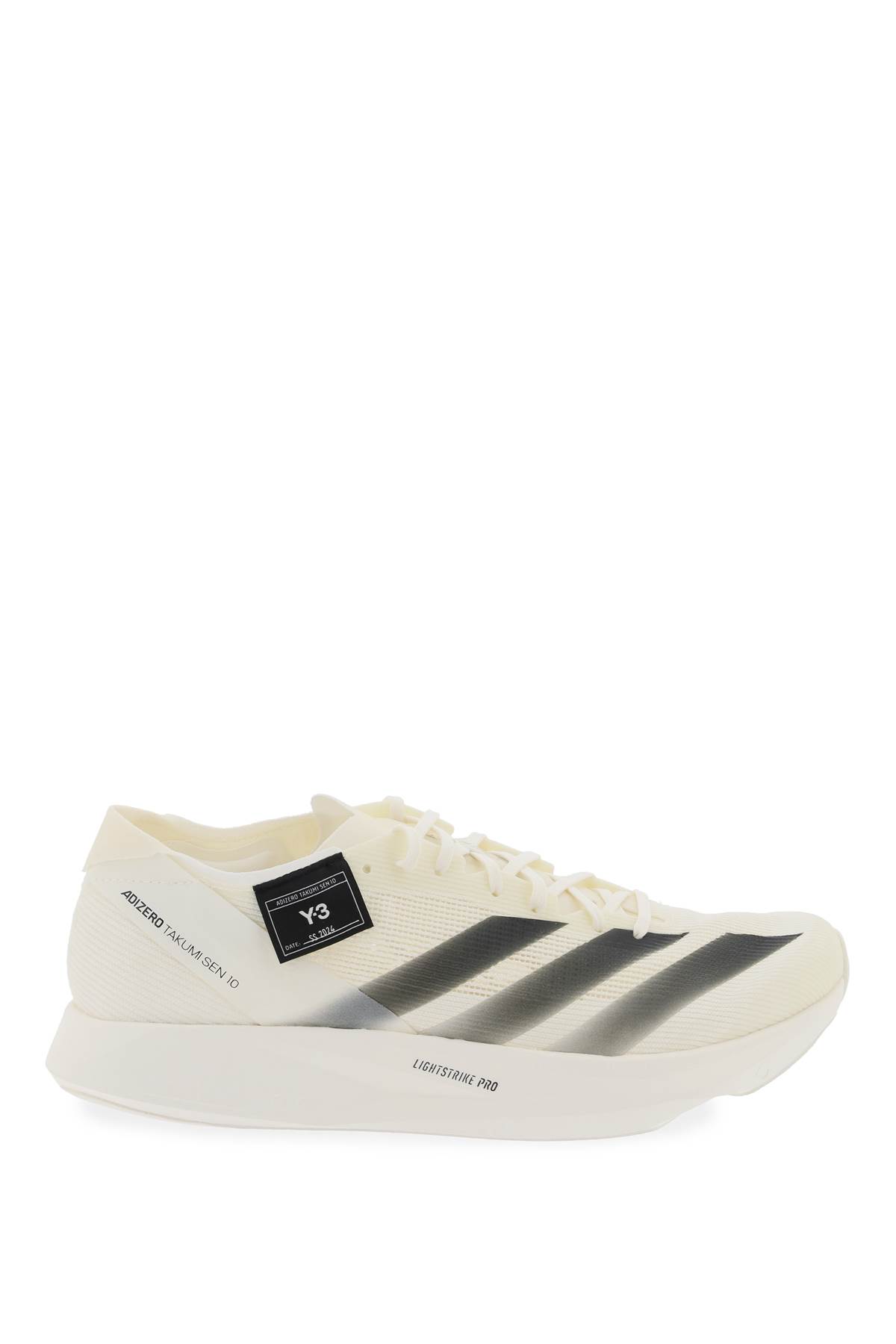 takumi Sen 10 White Fabric Sneakers