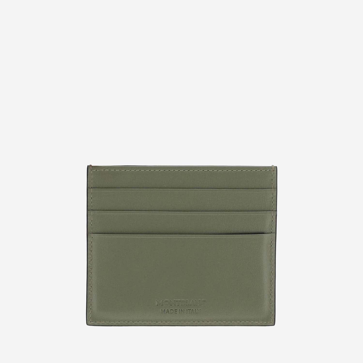 Shop Montblanc Meisterstuck 6-compartment Card Case In Clay