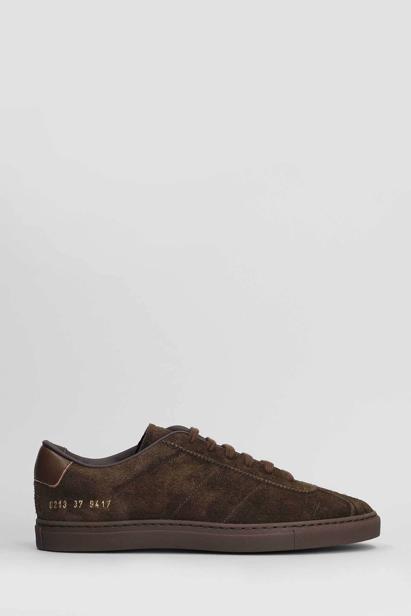 Common Projects Field Trainer Sneakers In Brown Suede