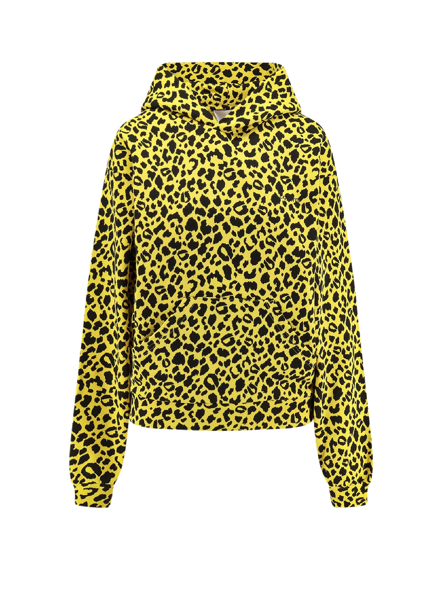 Coperni Cotton Sweatshirt With Hood And Print In Green