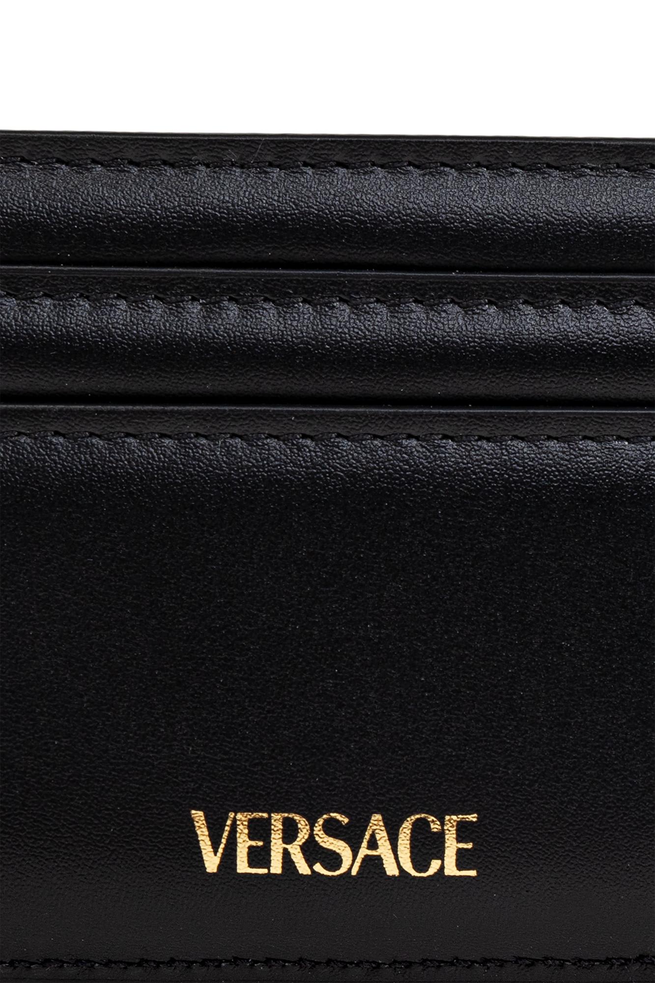 Versace - Black Medusa Biggie Bifold Leather Wallet - Men's In Black
