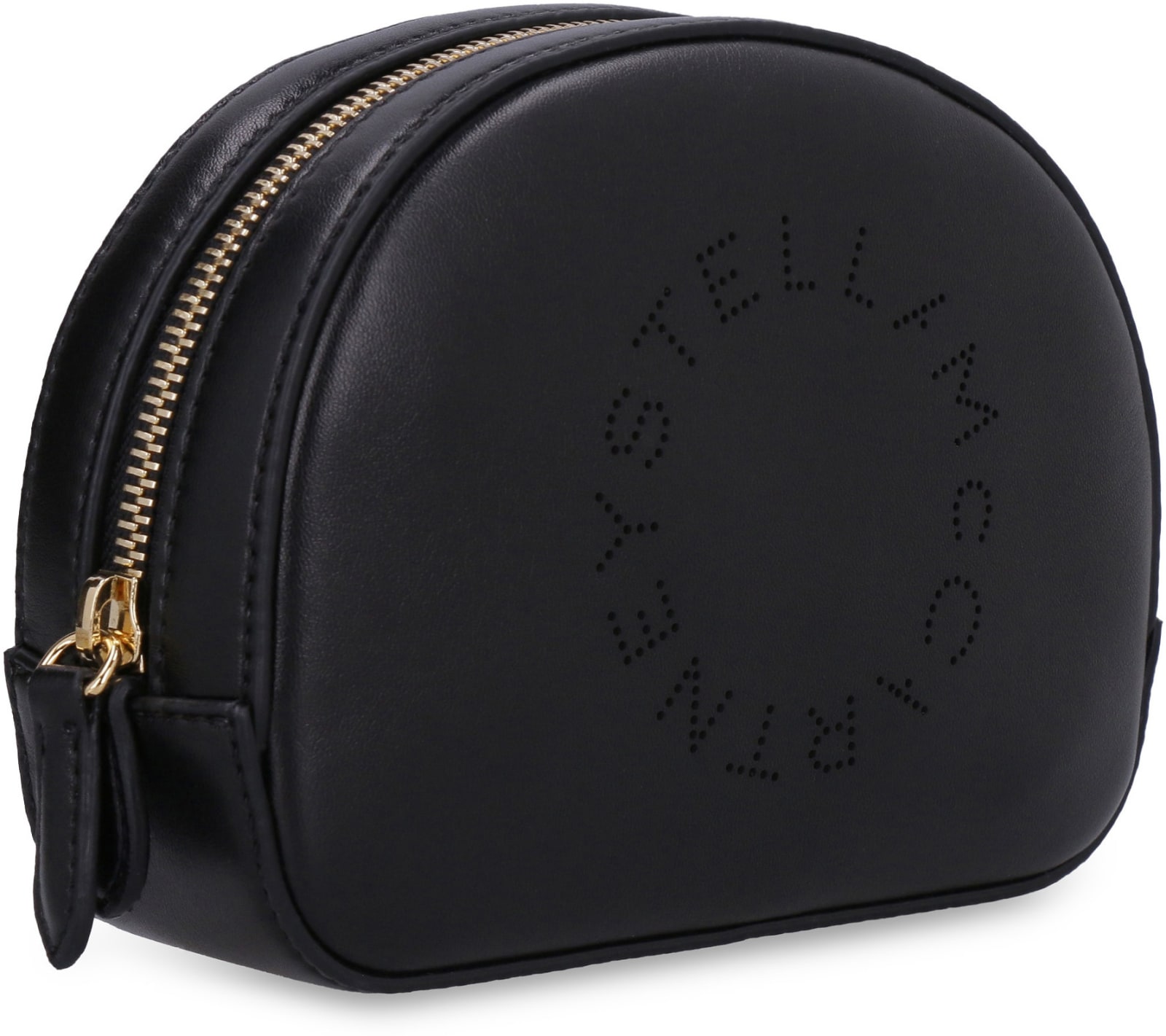 Shop Stella Mccartney Stella Logo Wash Bag In Black