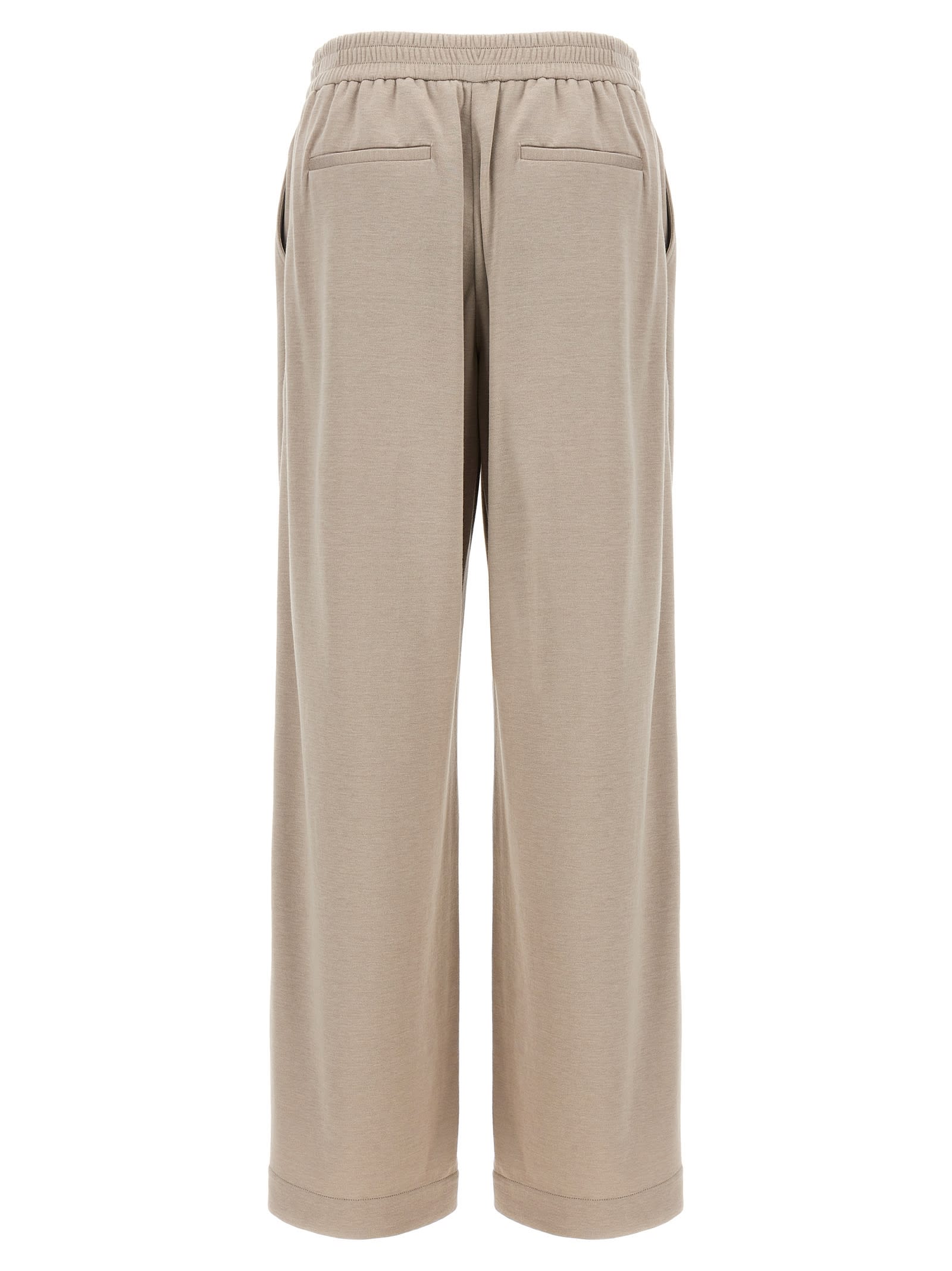 Shop Brunello Cucinelli Monile Joggers In Beige