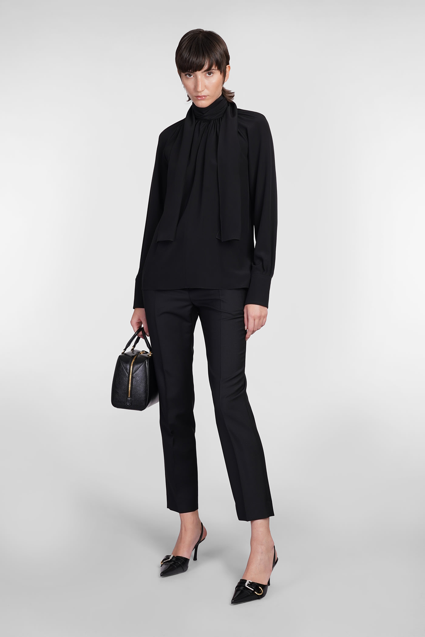 Shop Givenchy Pants In Black Wool