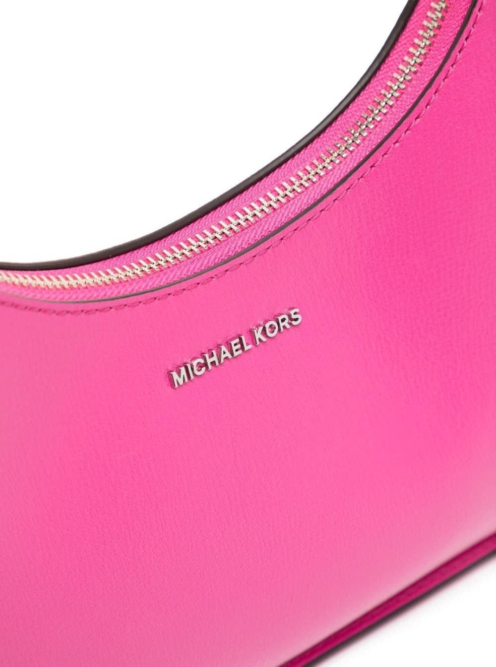 Shop Michael Michael Kors Fuchsia Pink Wilma Shoulder Bag In Leather Woman