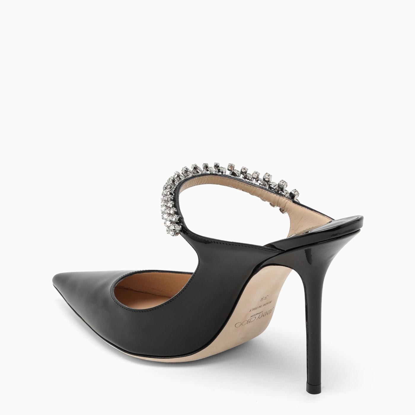 Shop Jimmy Choo Black Bing Pumps With Crystals In Nero