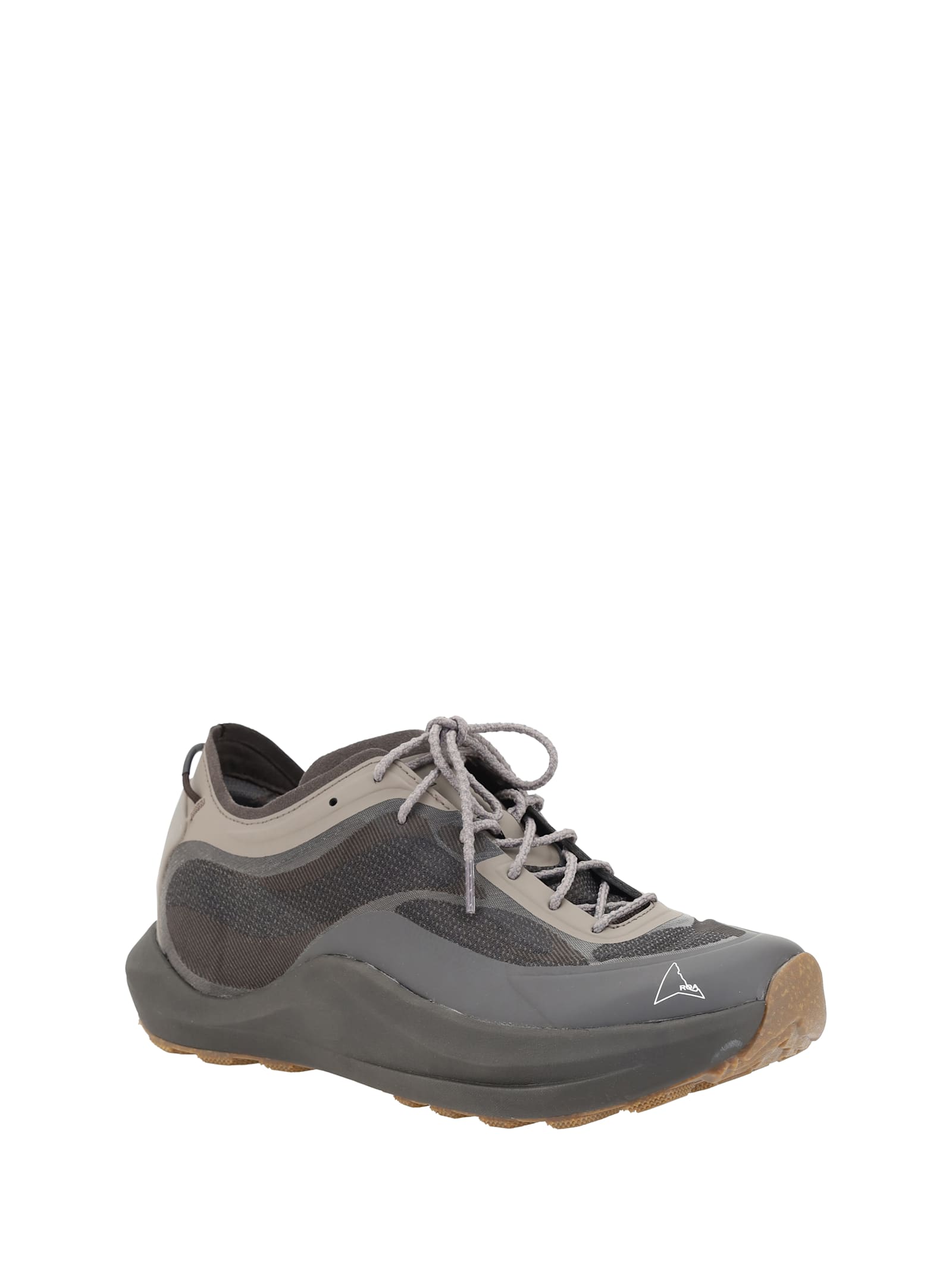 Roa Low-profile Sneakers With Textured Rubber Sole In Brown