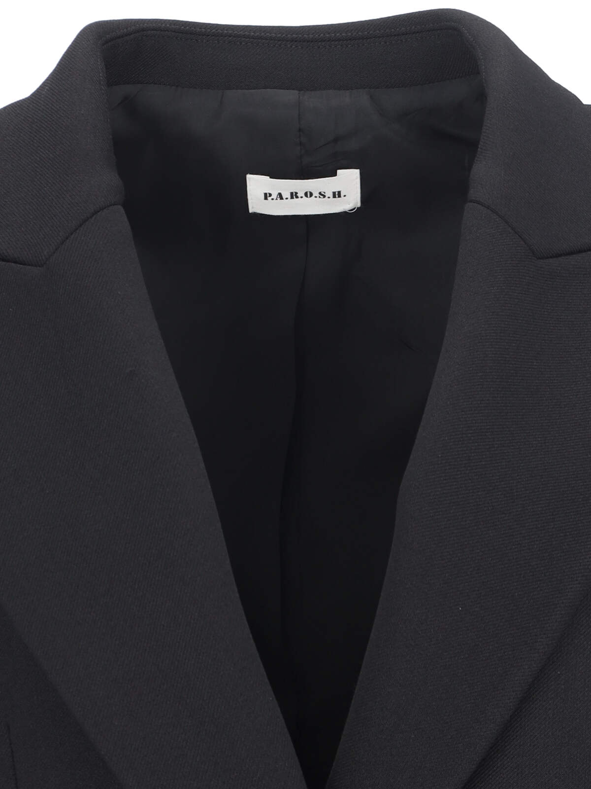 Shop P.a.r.o.s.h Double-breasted Blazer In Black