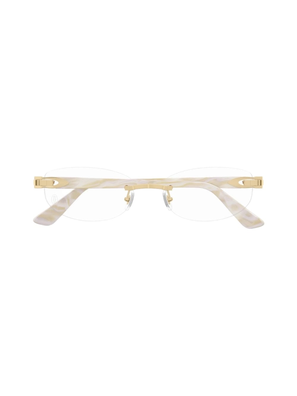 Shop Cartier Ct 0318 - Gold Glasses