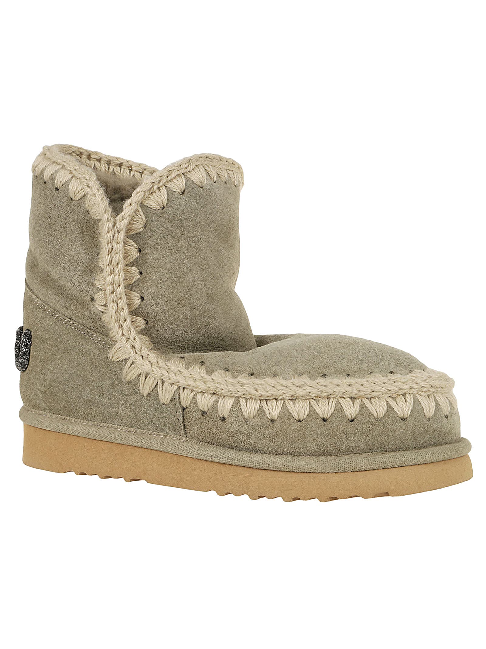 Shop Mou Eskimo 18 Glitter Logo In Loak Laurel Oak