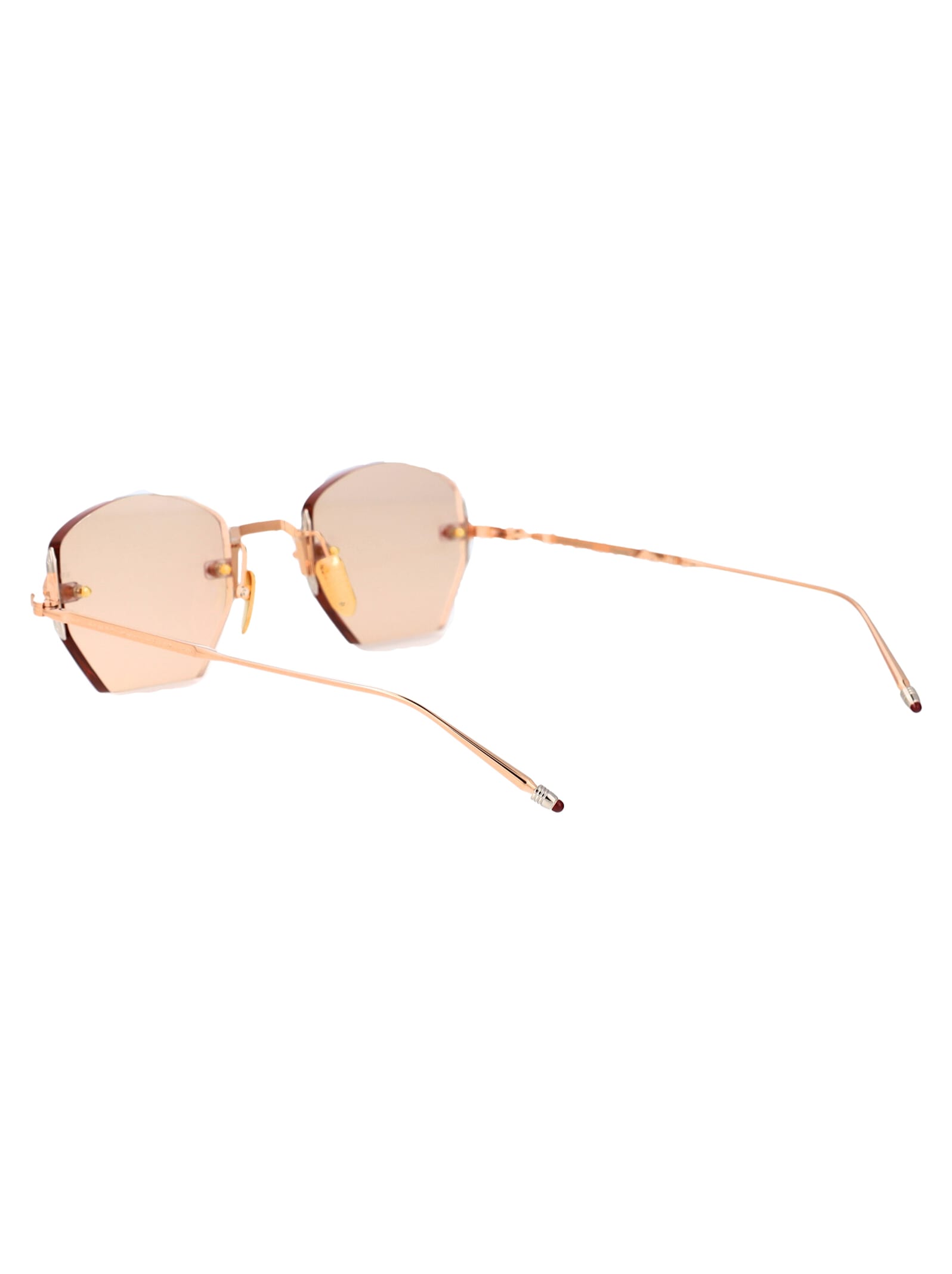 Shop Jacques Marie Mage Oatman Sunglasses In Rose Gold