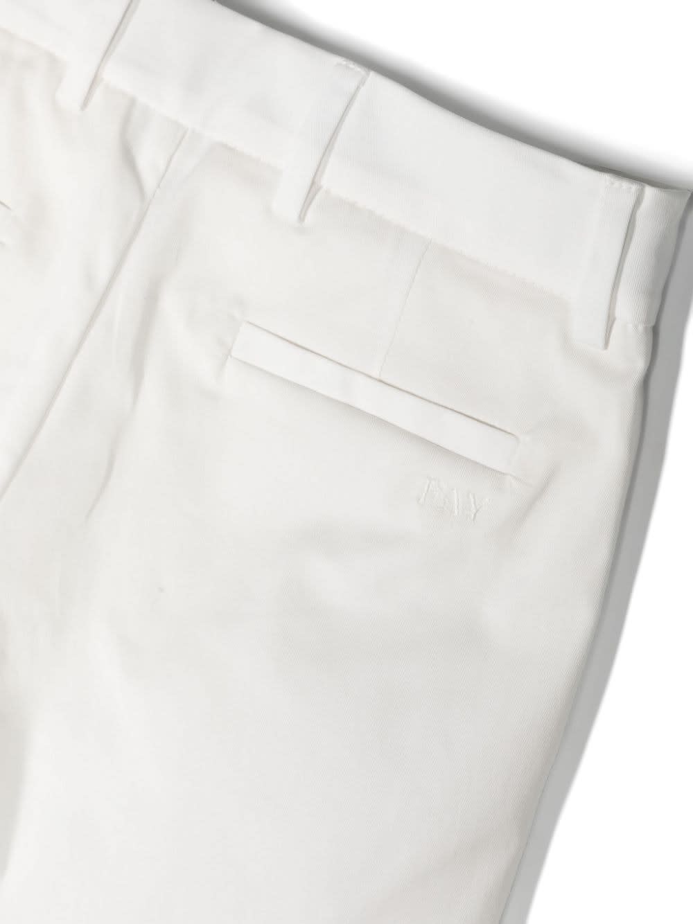 Shop Fay White Cotton Blend Tailored Bermuda Shorts