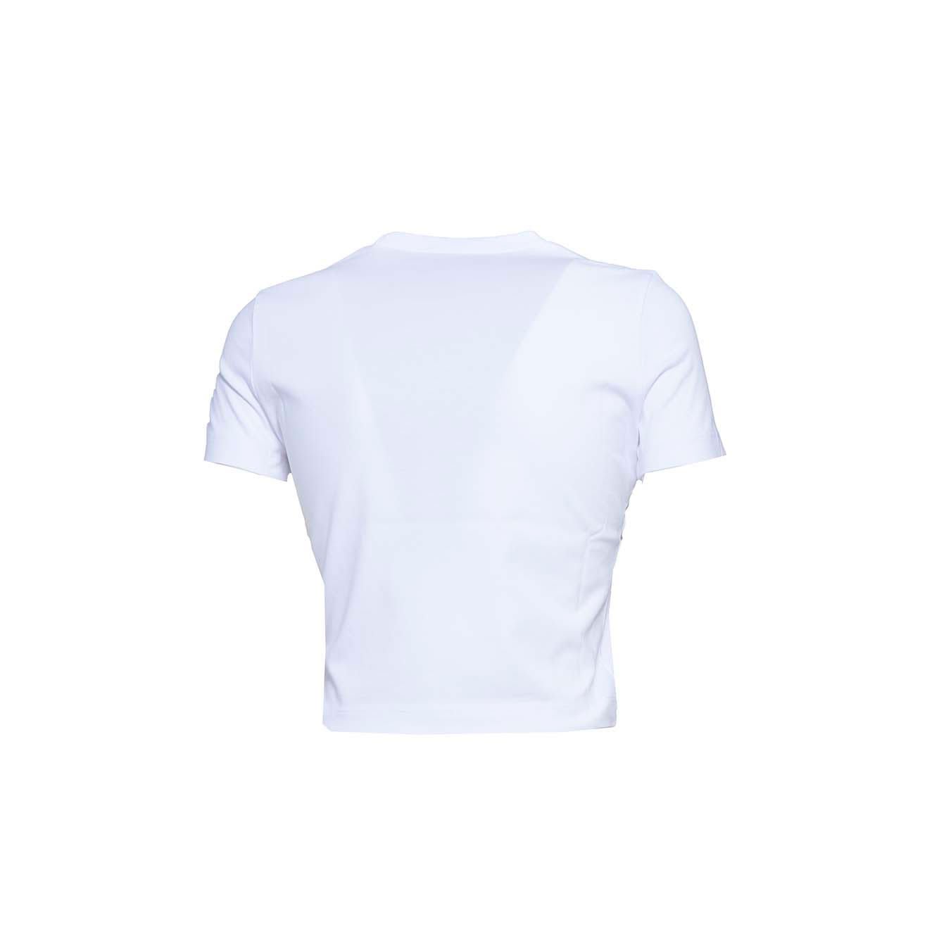 Shop Dsquared2 Be Icon Mini Fit T-shirt In Bianco