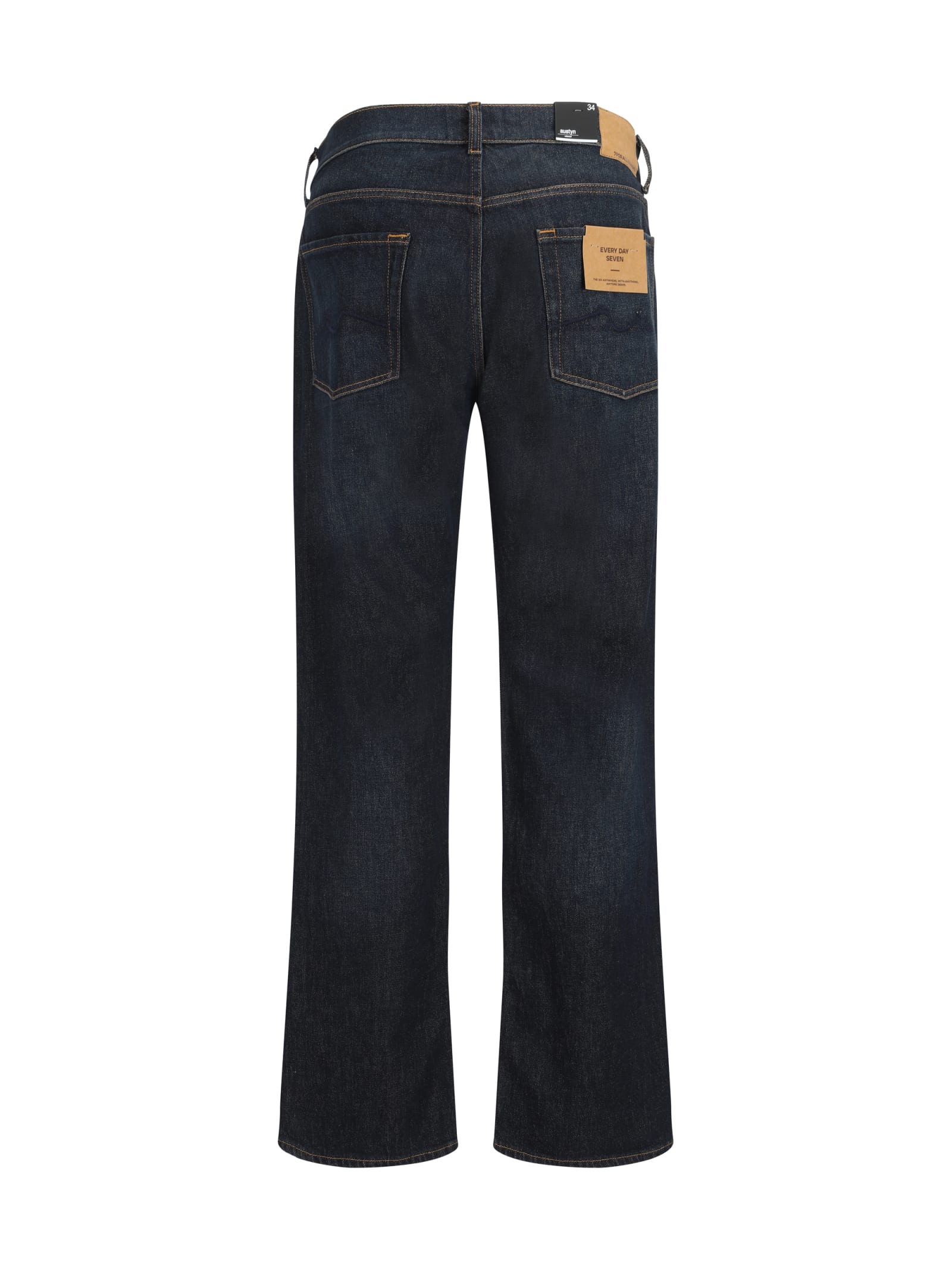 Shop 7 For All Mankind Jeans In Dark Blue