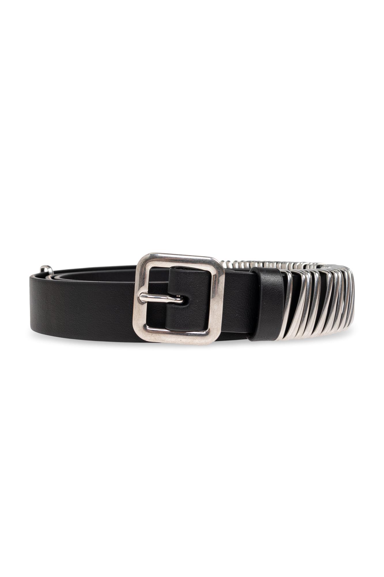 Jil Sander Leather Belt In Black
