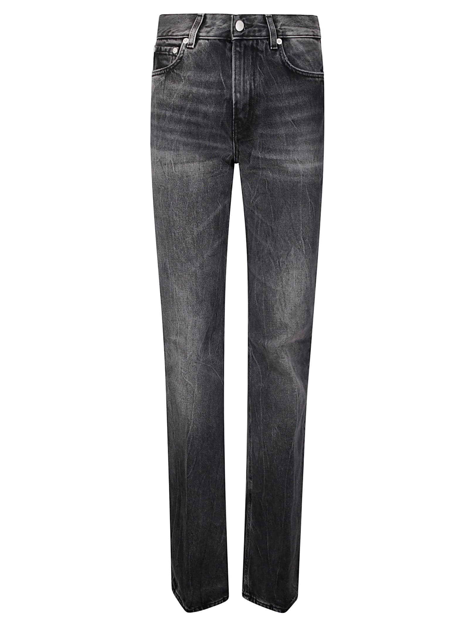 Haikure Flora High-waisted Relaxed Fit Flora Jeans In Spider Black