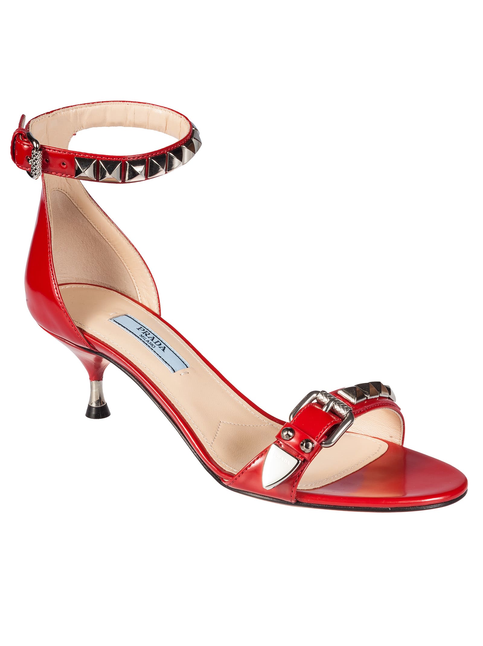 Prada Prada Strappy Sandals - Rosso - 10842486 | italist