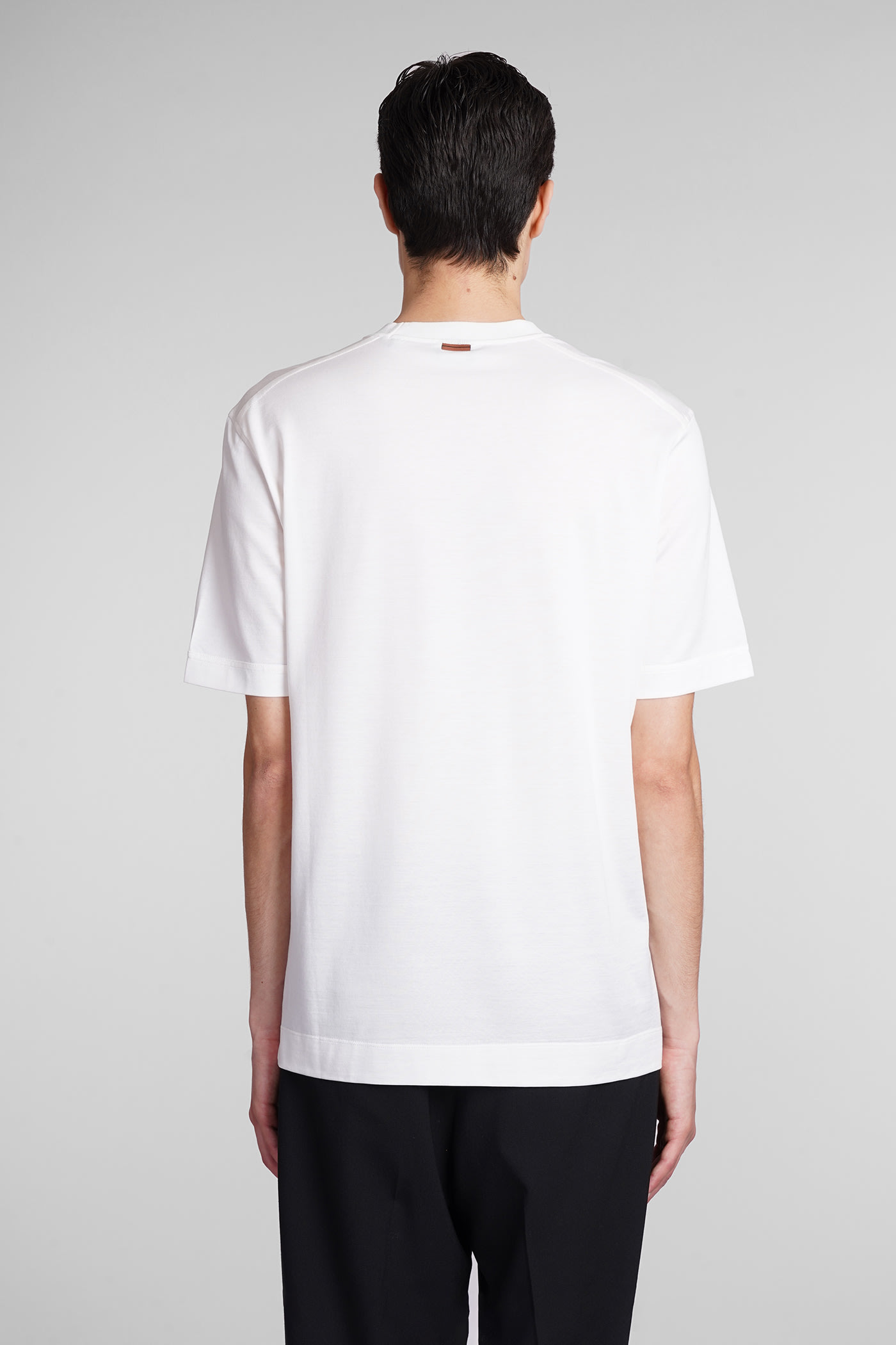 Shop Zegna T-shirt In White Cotton