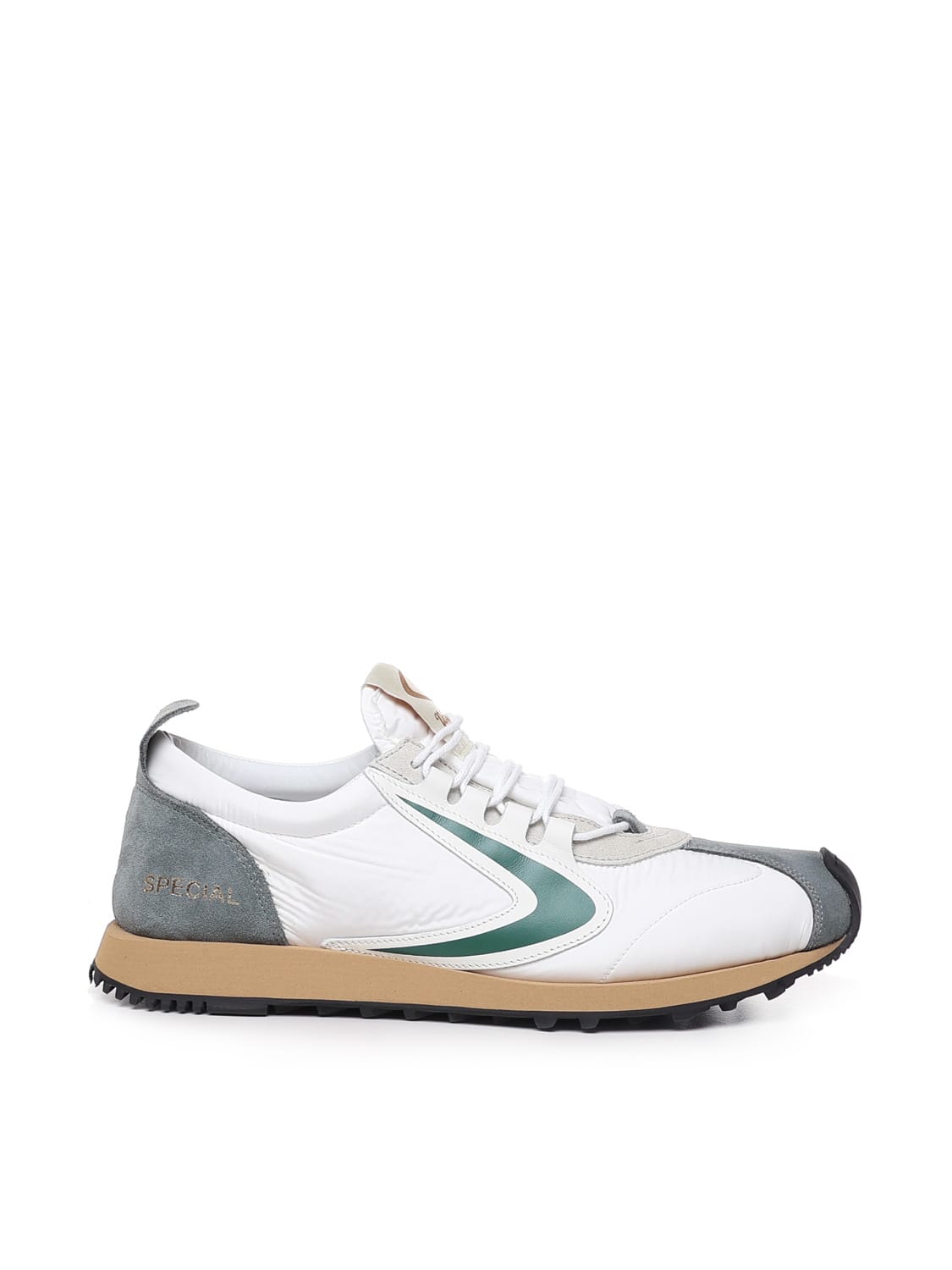 Valsport Special Nylon 03 Trainers In White, Grey, Green