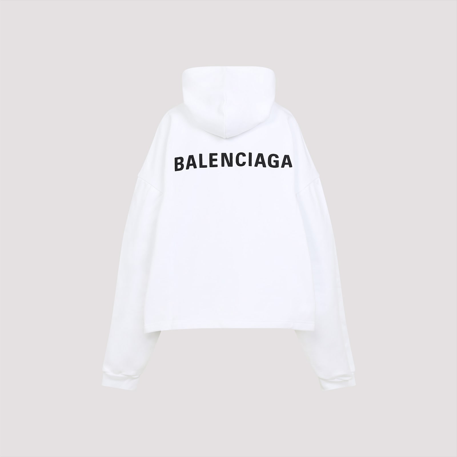Balenciaga Hoodie In White Black
