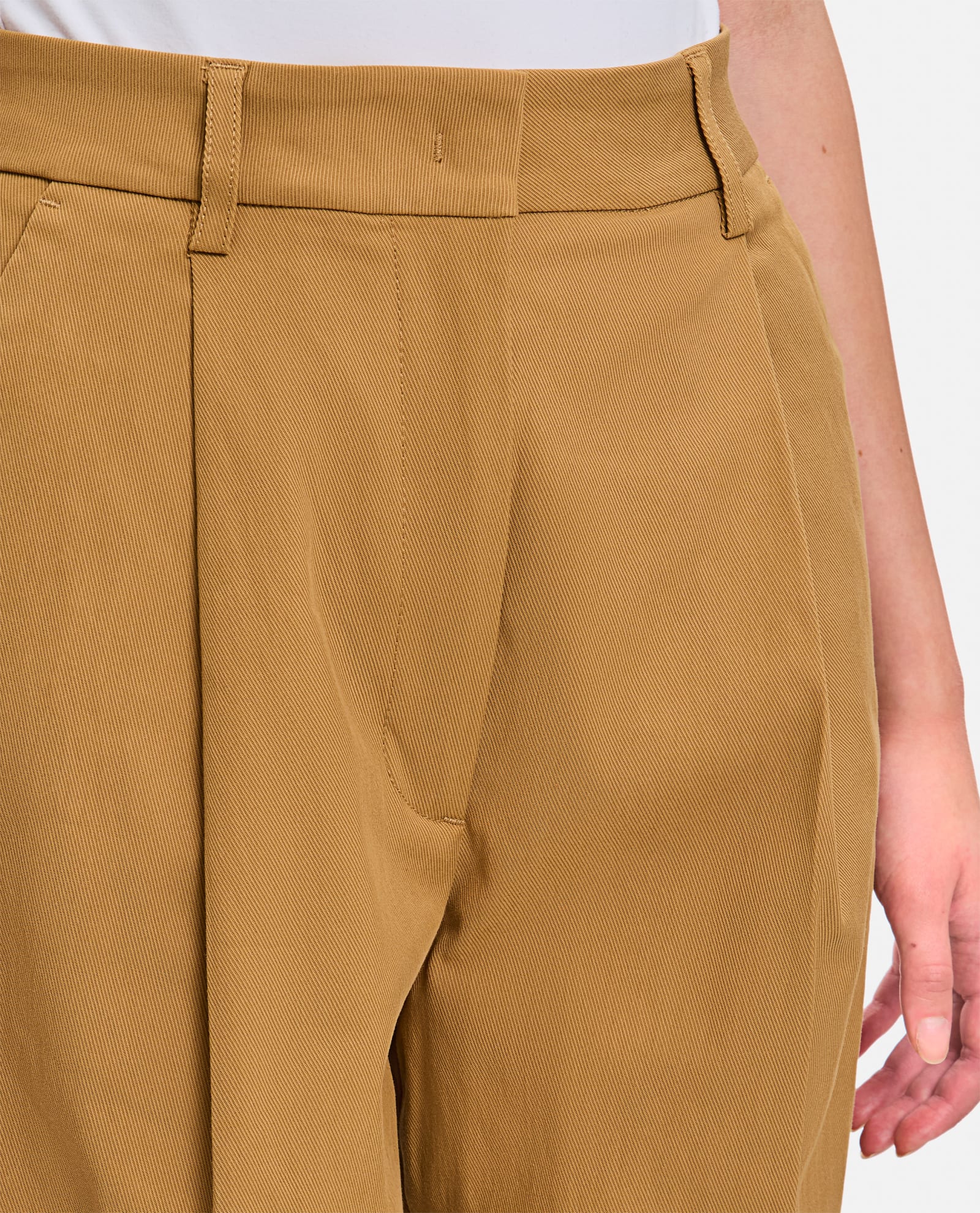 Shop Thelatest Axel Wide Leg Pants In Brown