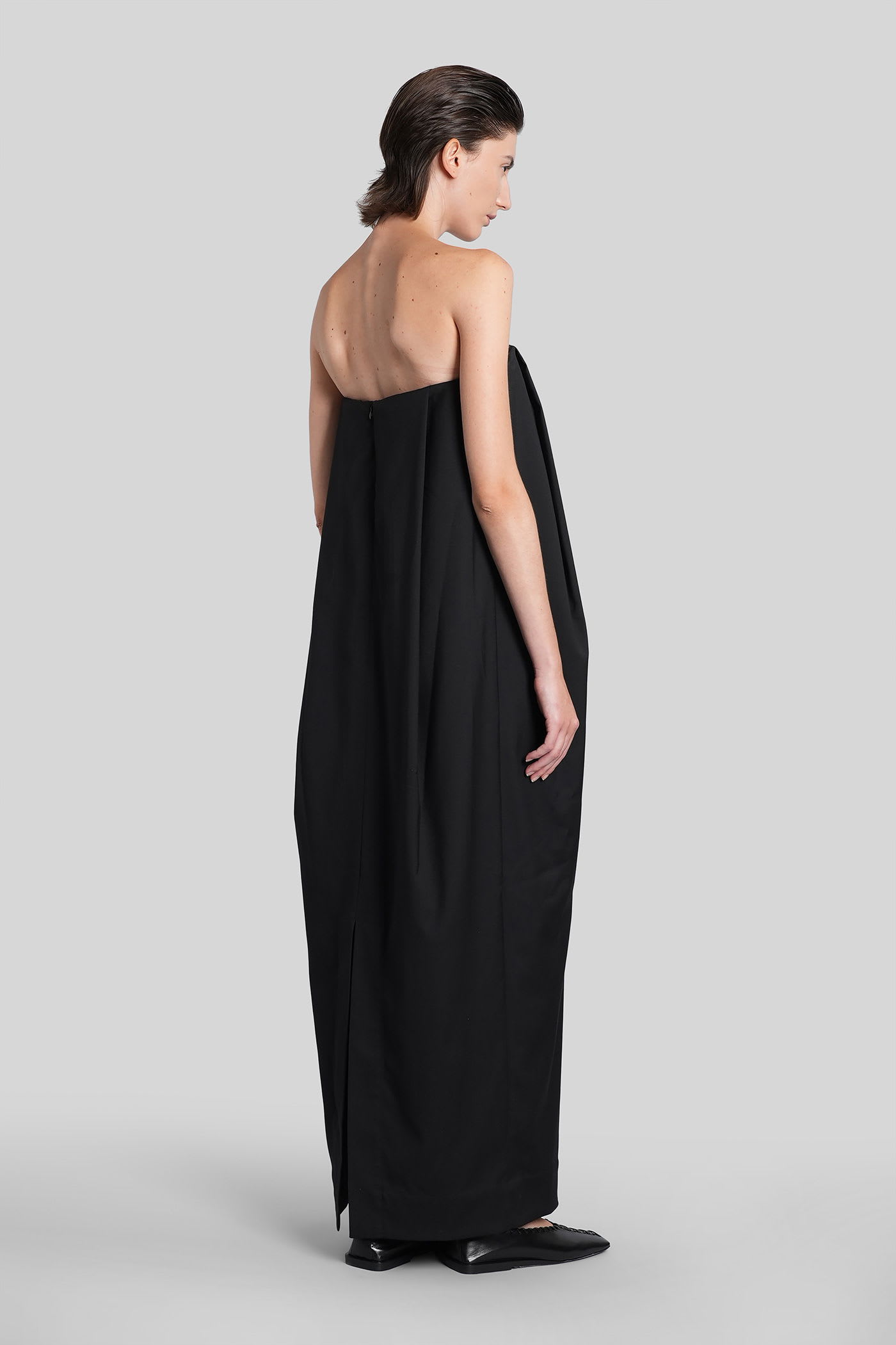 Entire Studios Bob Dress In Black Rayon In Black
