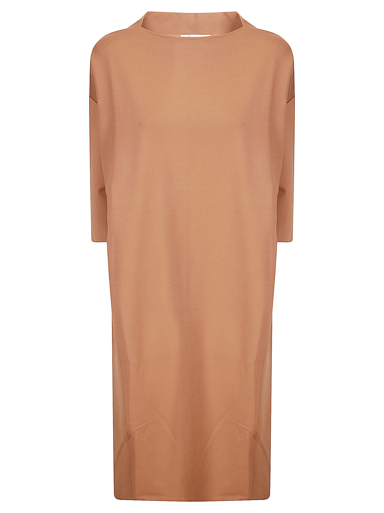 Stefano Mortari Short-sleeve Midi Dress In Brown