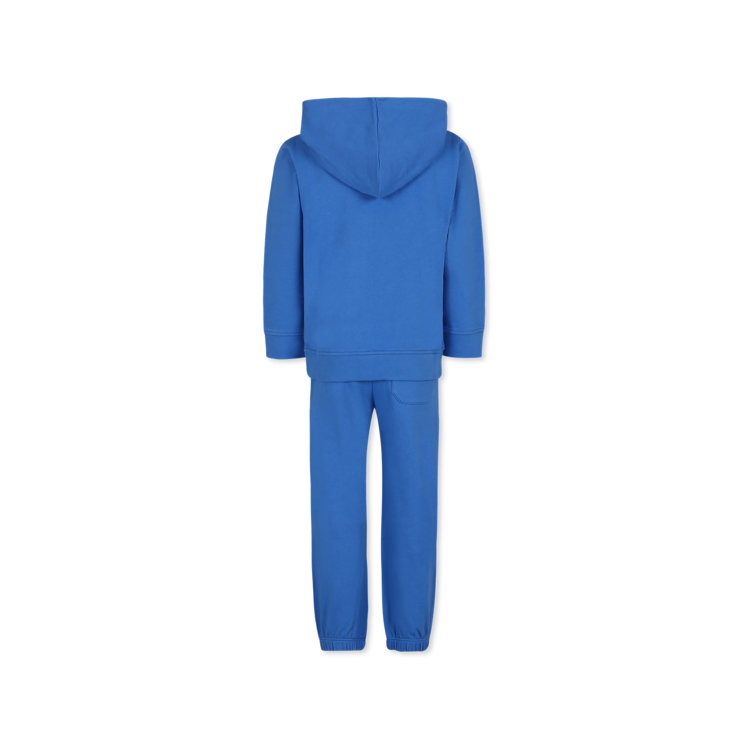 Shop Stella Mccartney Light Blue Suit For Boy With Logo