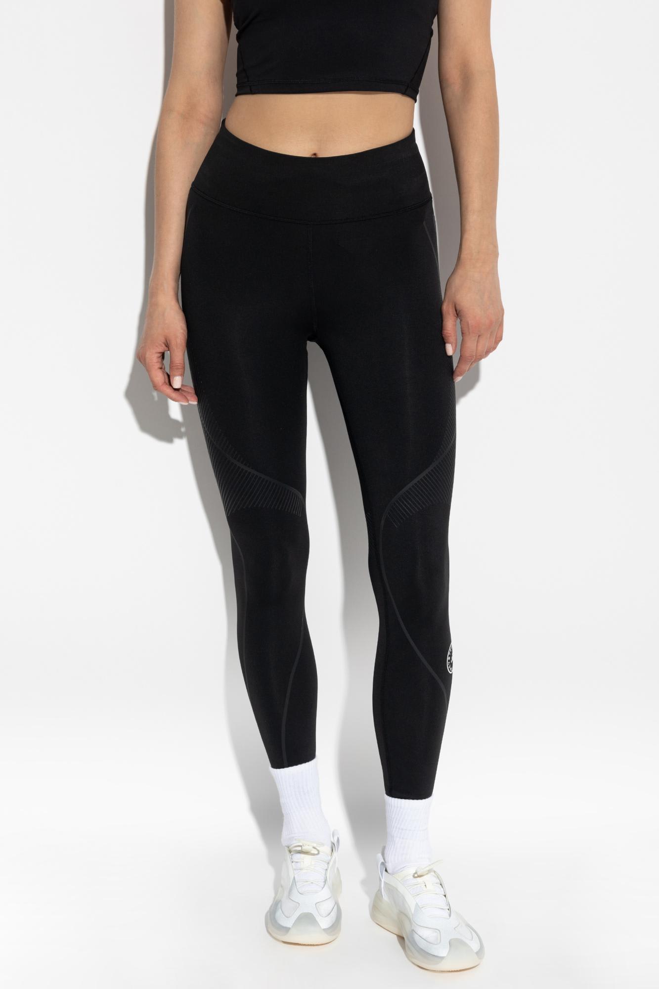 Adidas By Stella Mccartney Truepace Cold.rdy Stretch Recycled Leggings In Black