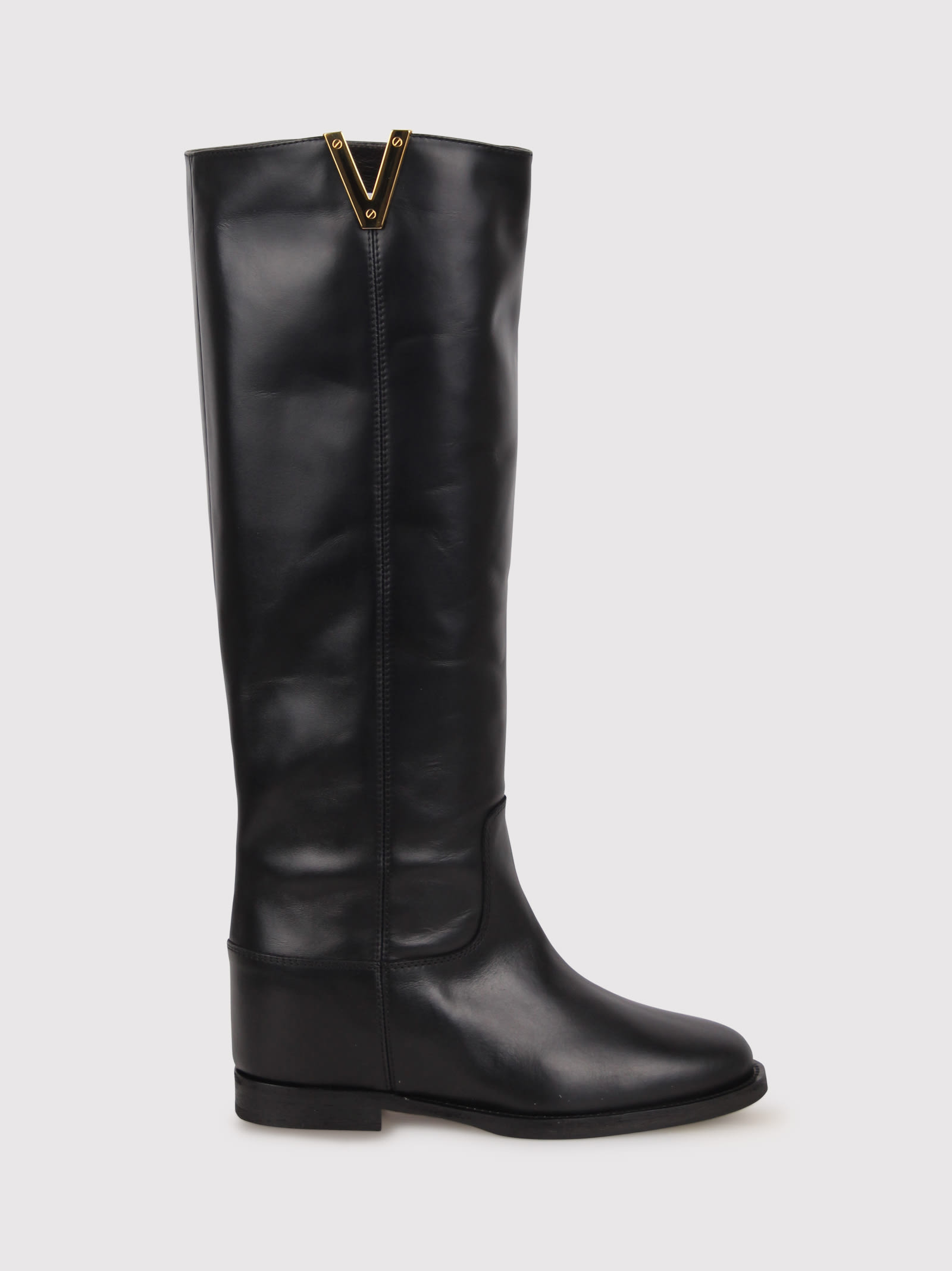 Via Roma 15 Slip-on Boots In Black