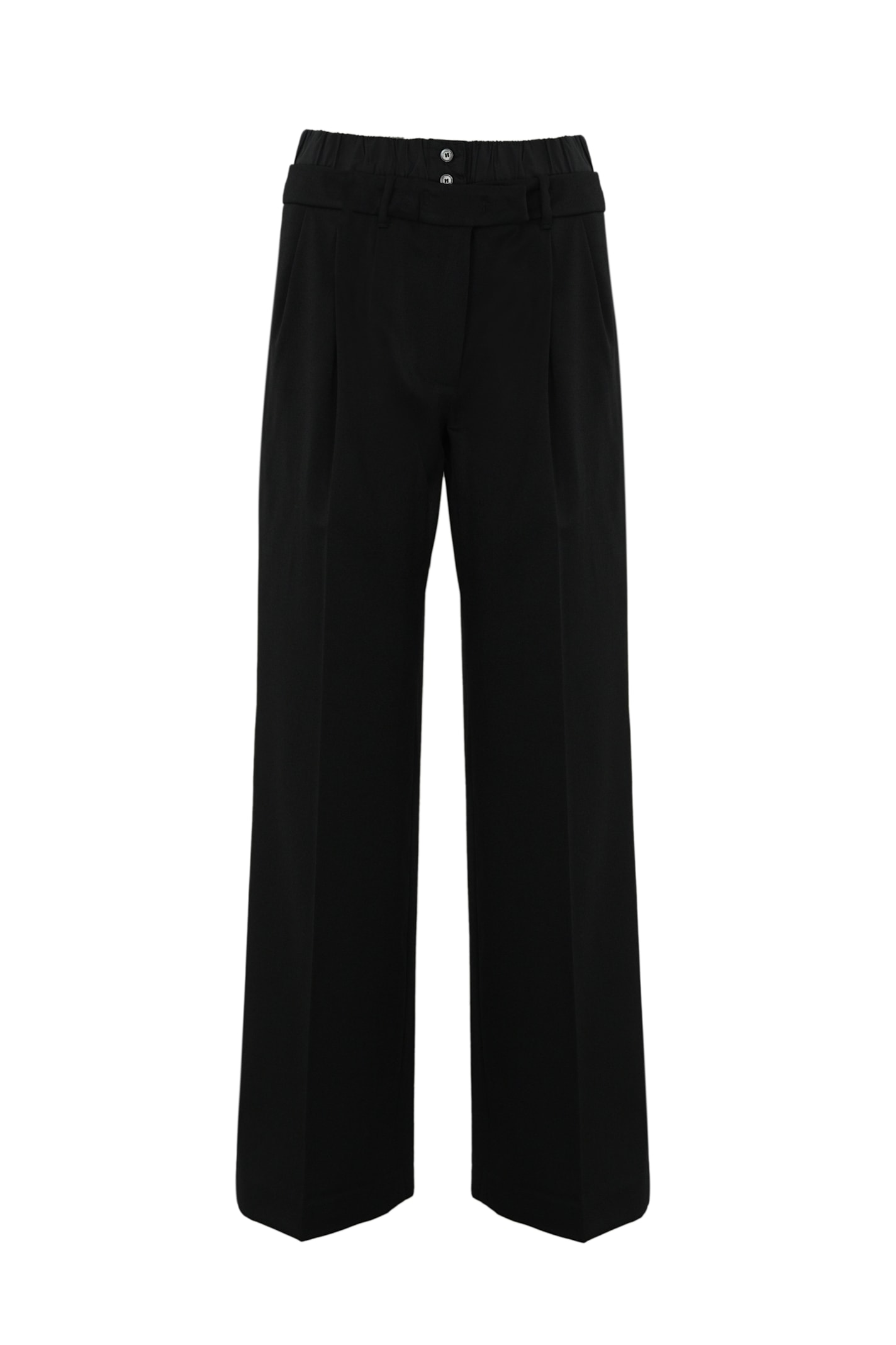 Double-waisted Wool Trousers