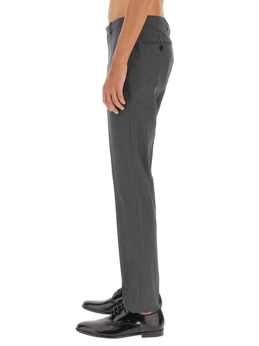 Shop Theory Regular Fit Pants In Grey