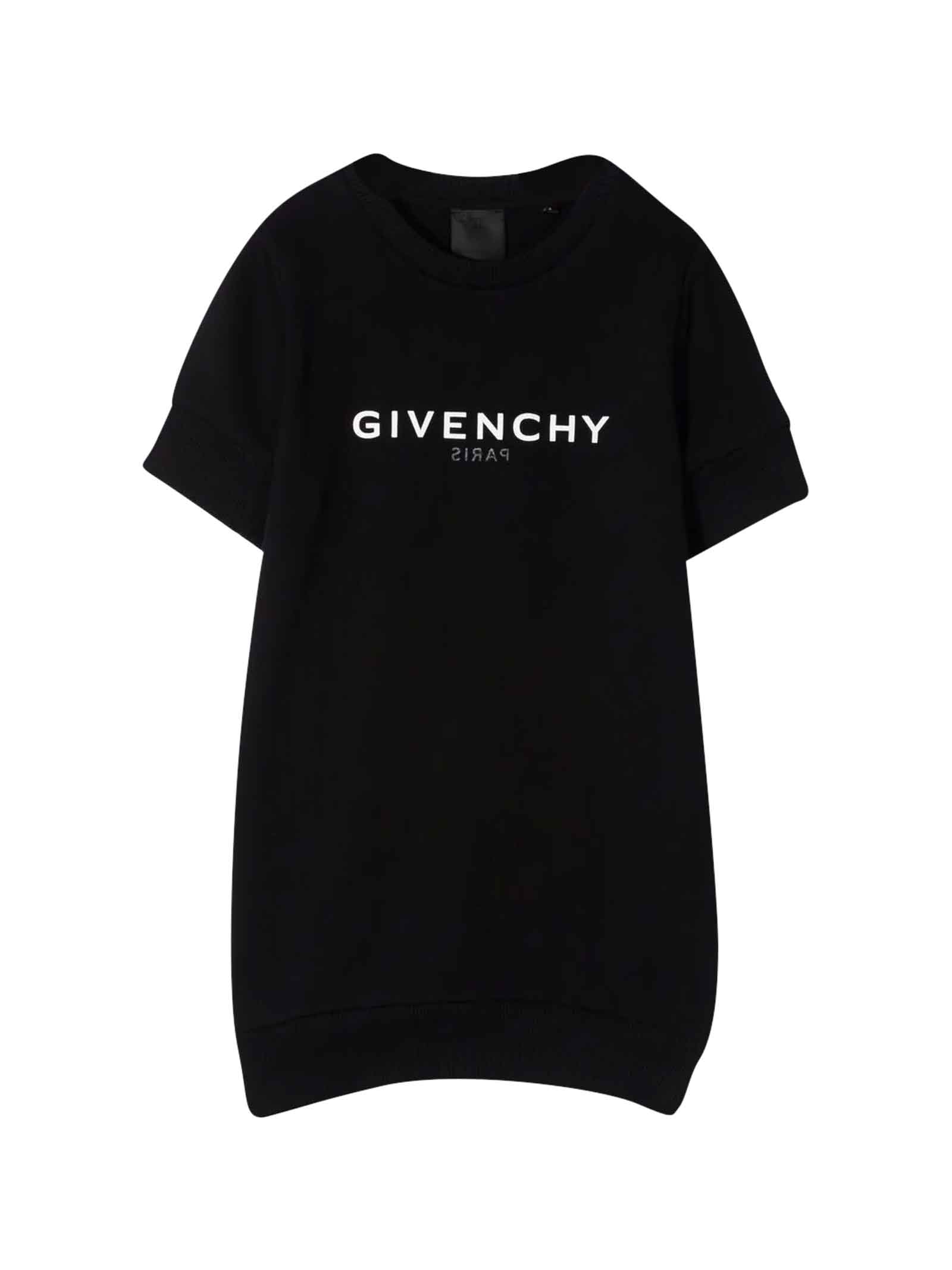 Givenchy Black Dress With White Logo