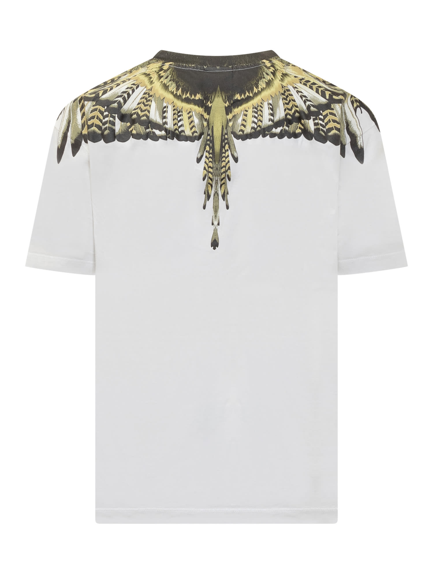 Shop Marcelo Burlon County Of Milan Grizzly Wings T-shirt In White Olive