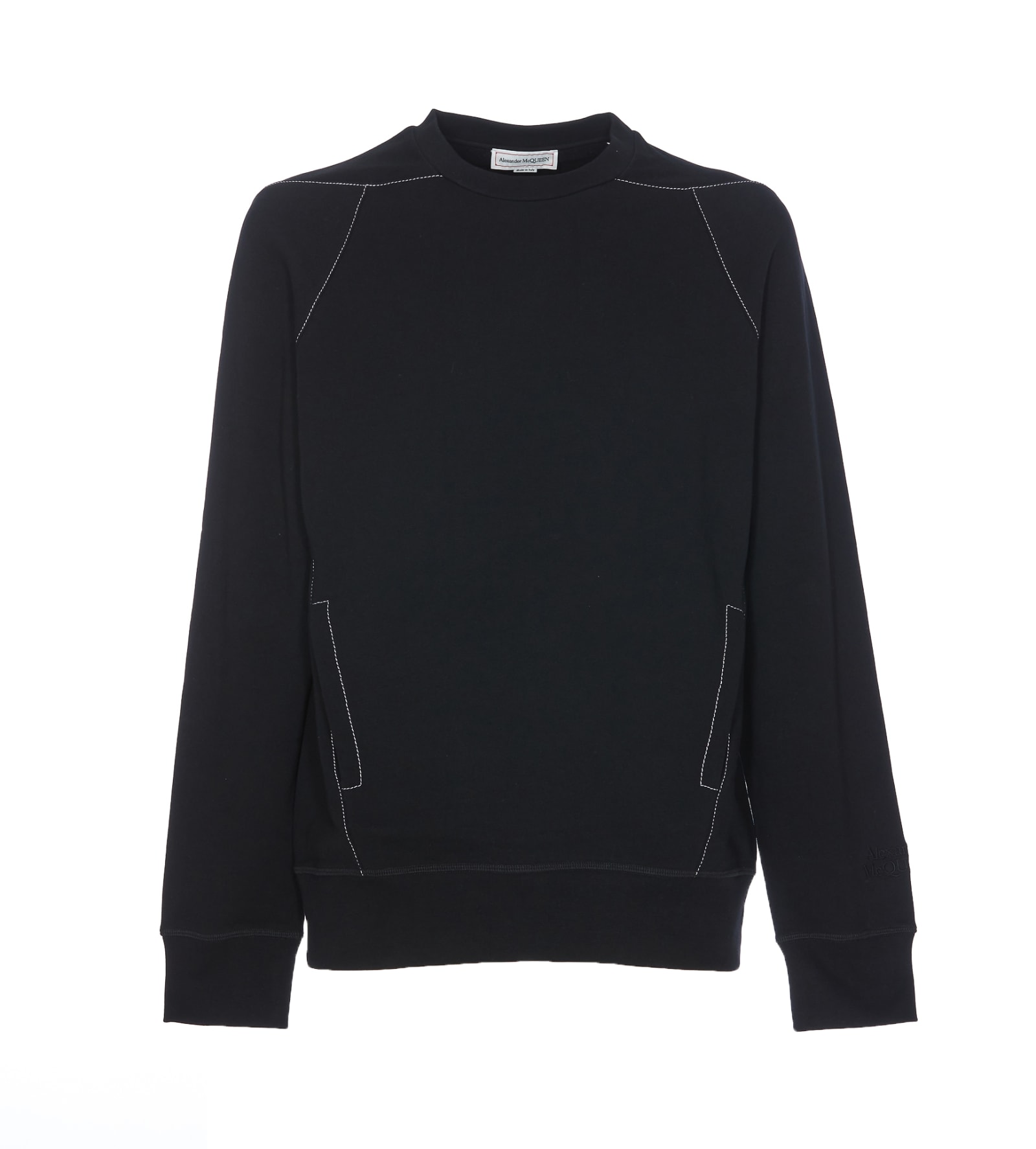 Shop Alexander Mcqueen Sweatshirt In Black