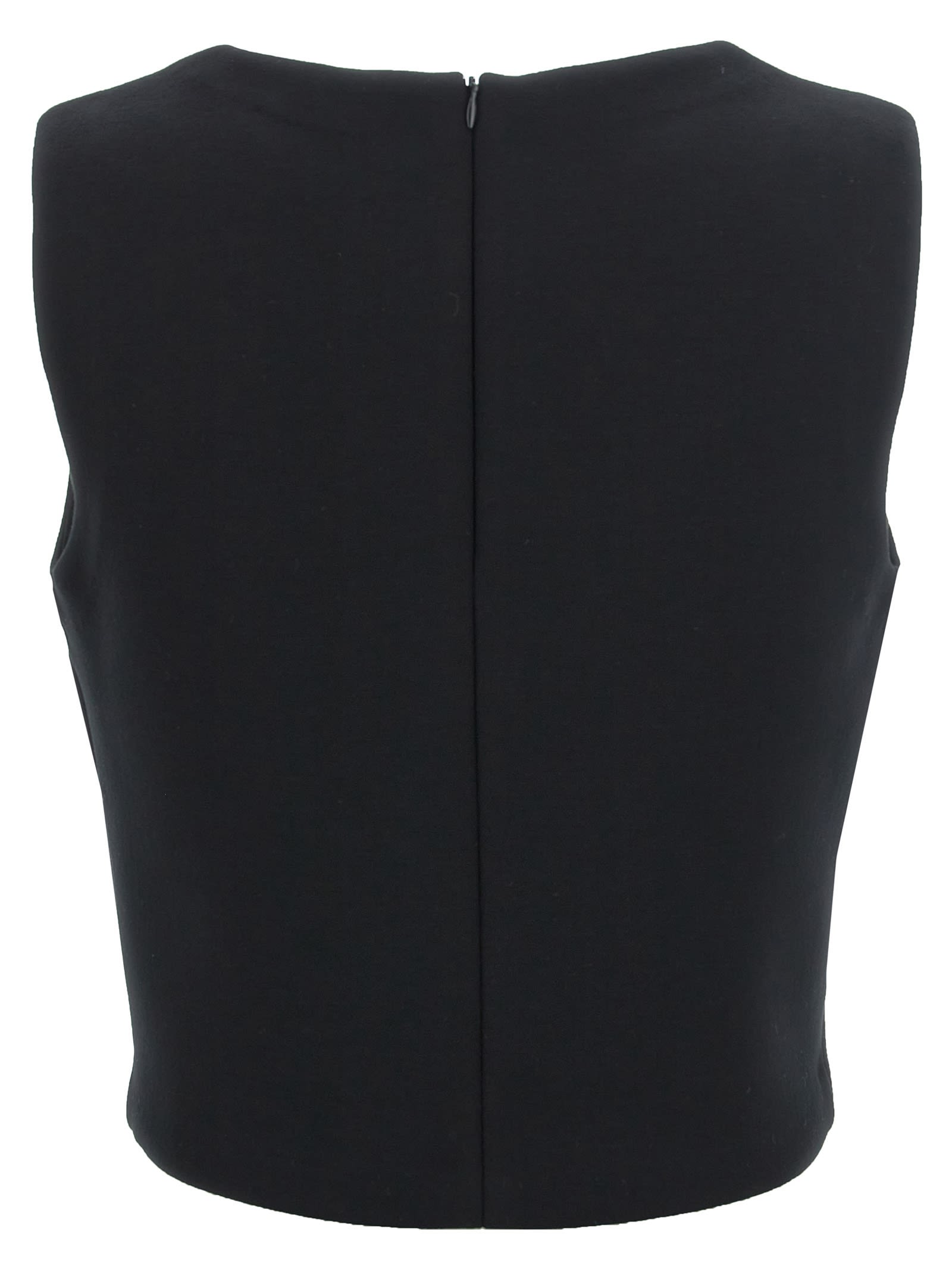 Shop 's Max Mara Dazzy Cropped Top In Black
