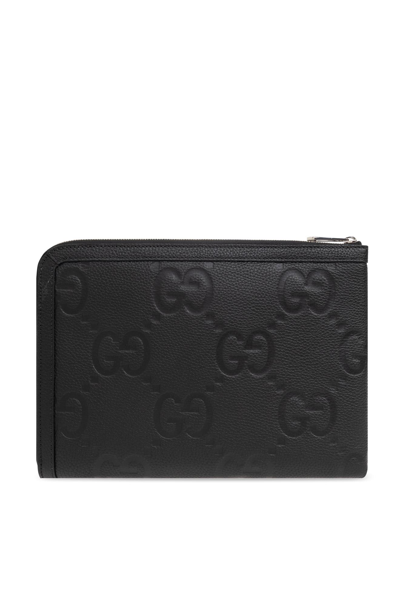 Gucci Document Bag `jumbo Gg Small` In Black
