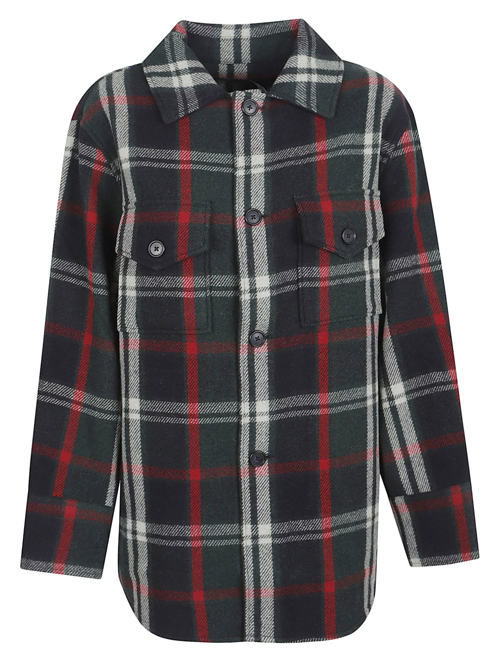 Polo Ralph Lauren Long-sleeve Plaid Shirt Jacket In Black