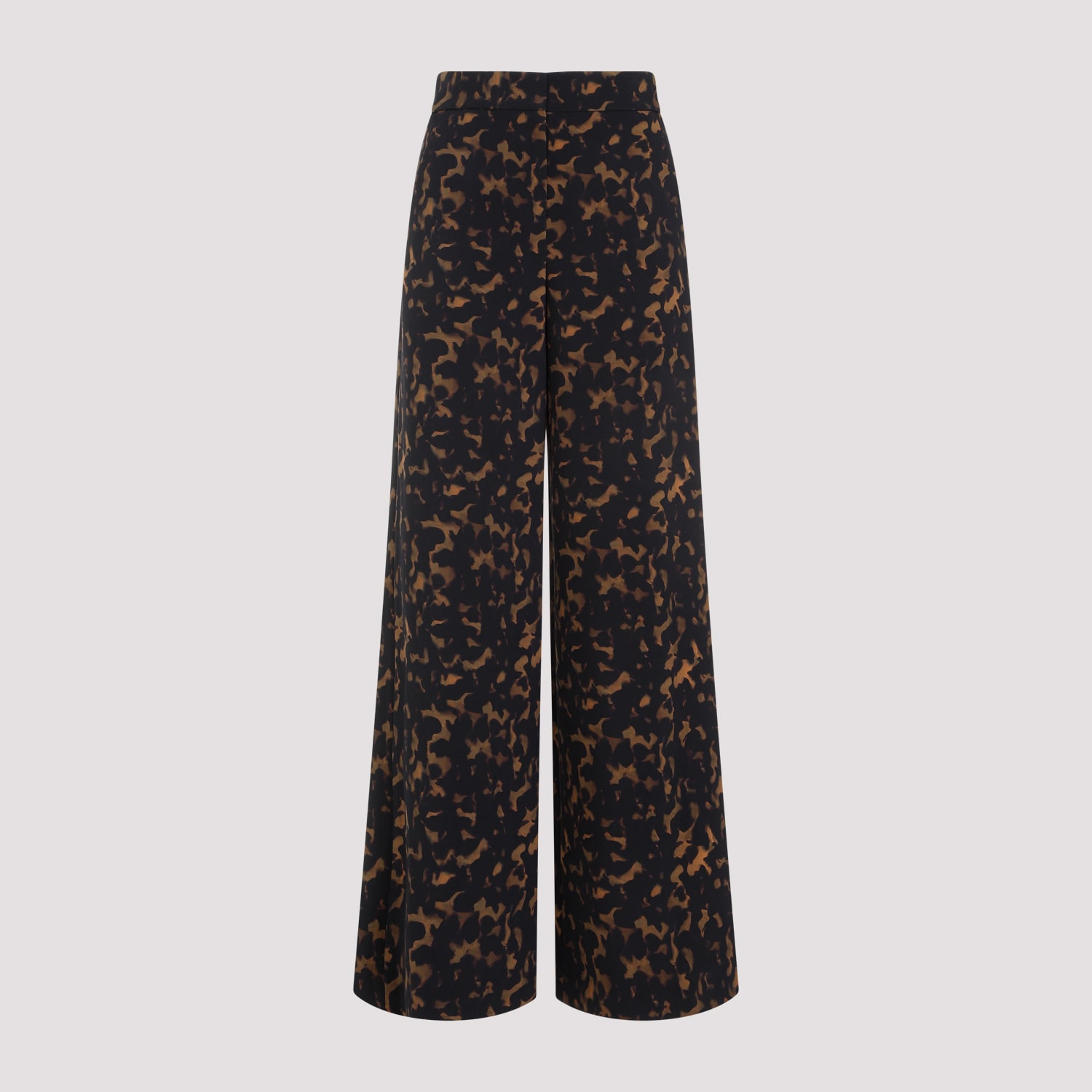 Shop Theory Printed Pants In Dkh Dark Brown Multi