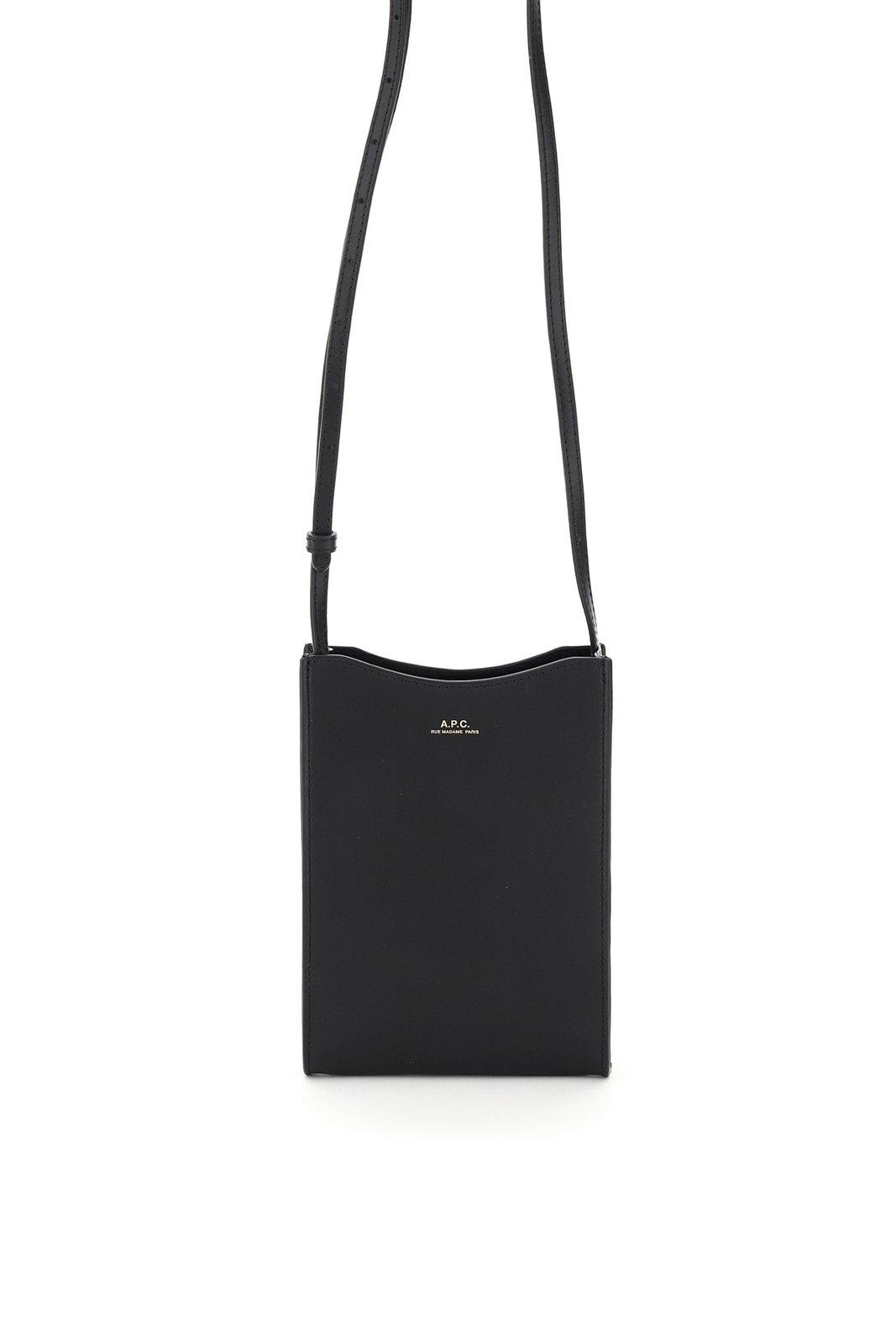 Shop Apc Jamie Crossbody Bag In Lzz Black