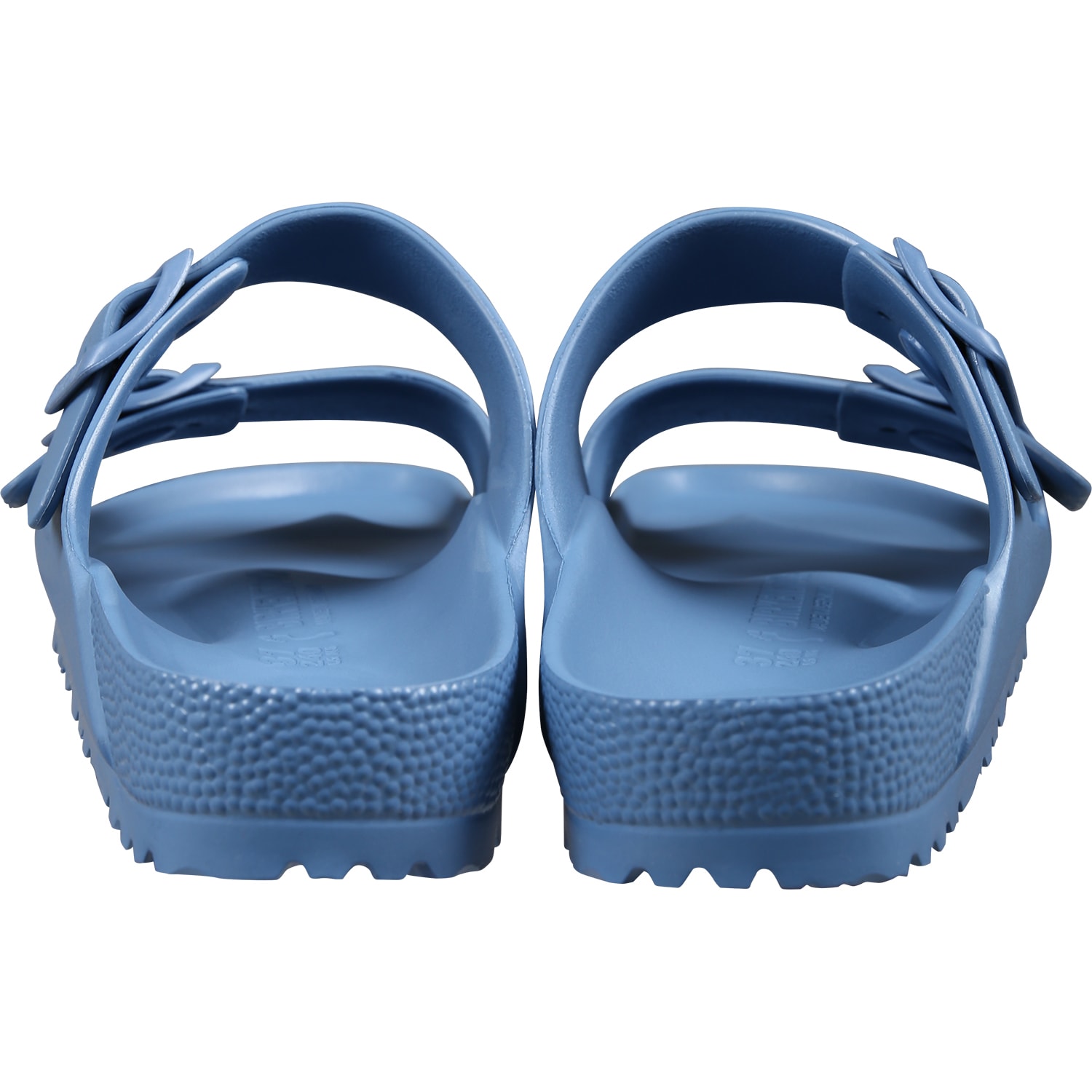 Shop Birkenstock Blue Arizona Eva Sandals For Kids With Logo