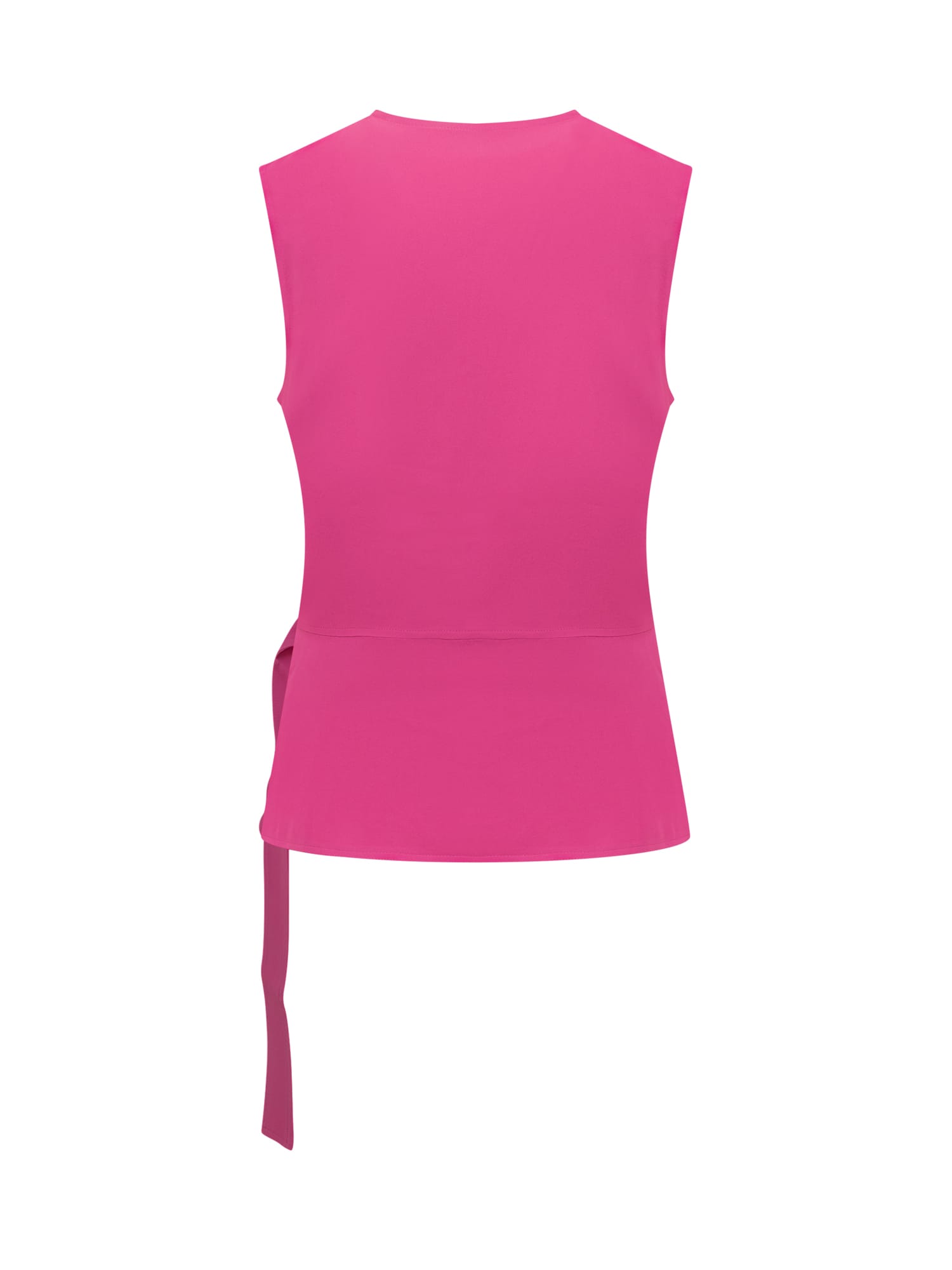 Shop Fabiana Filippi Top With Detail In Fucsia