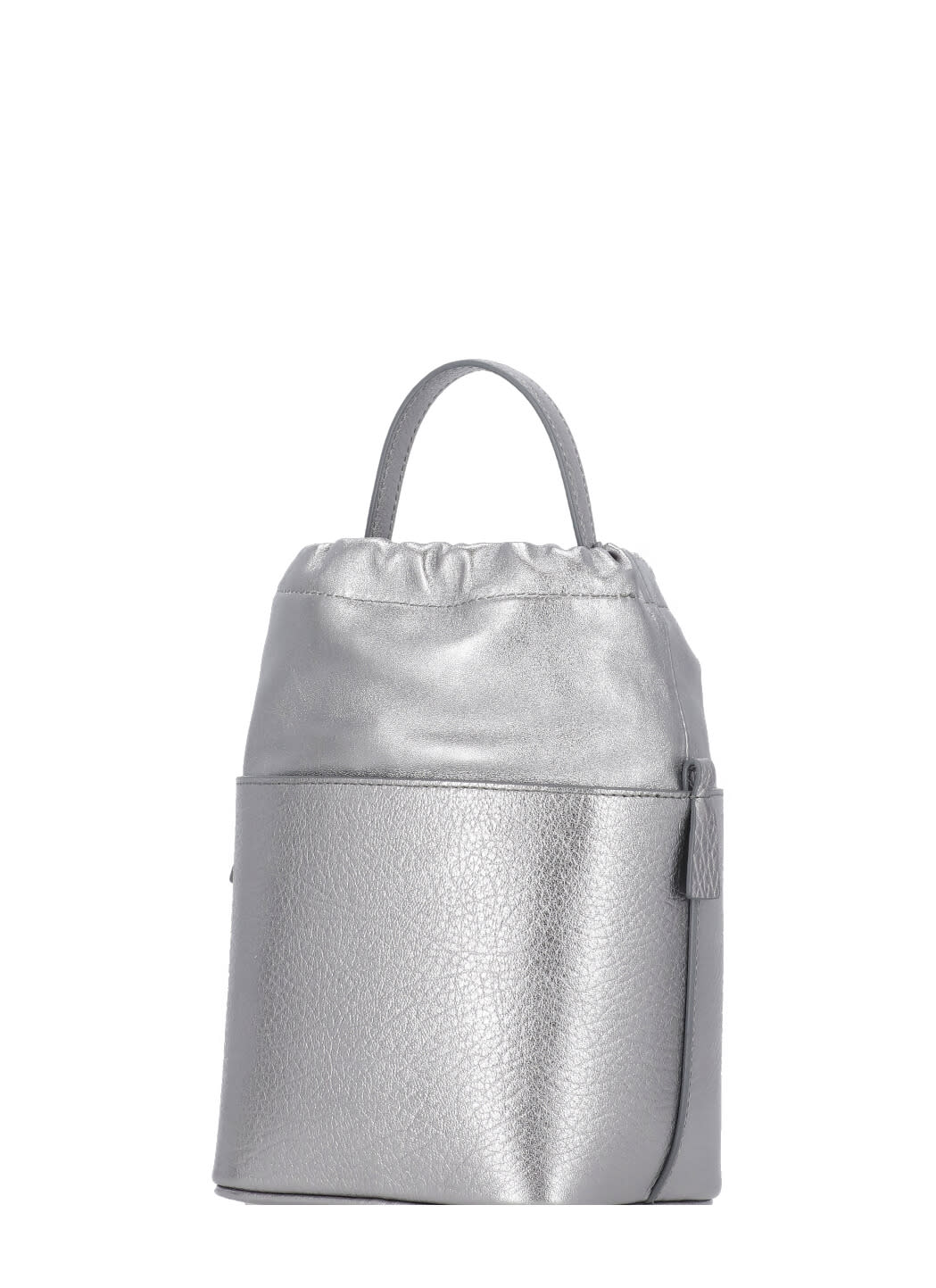 Shop Maison Margiela 5ac Bucket Bag In Silver