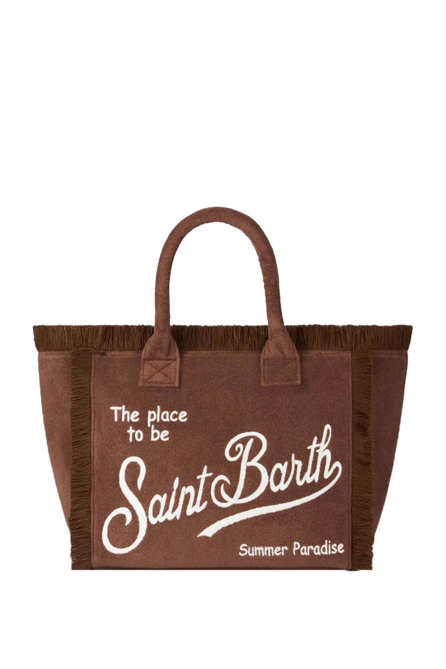 Shop Mc2 Saint Barth Shoulder Bag In Brown