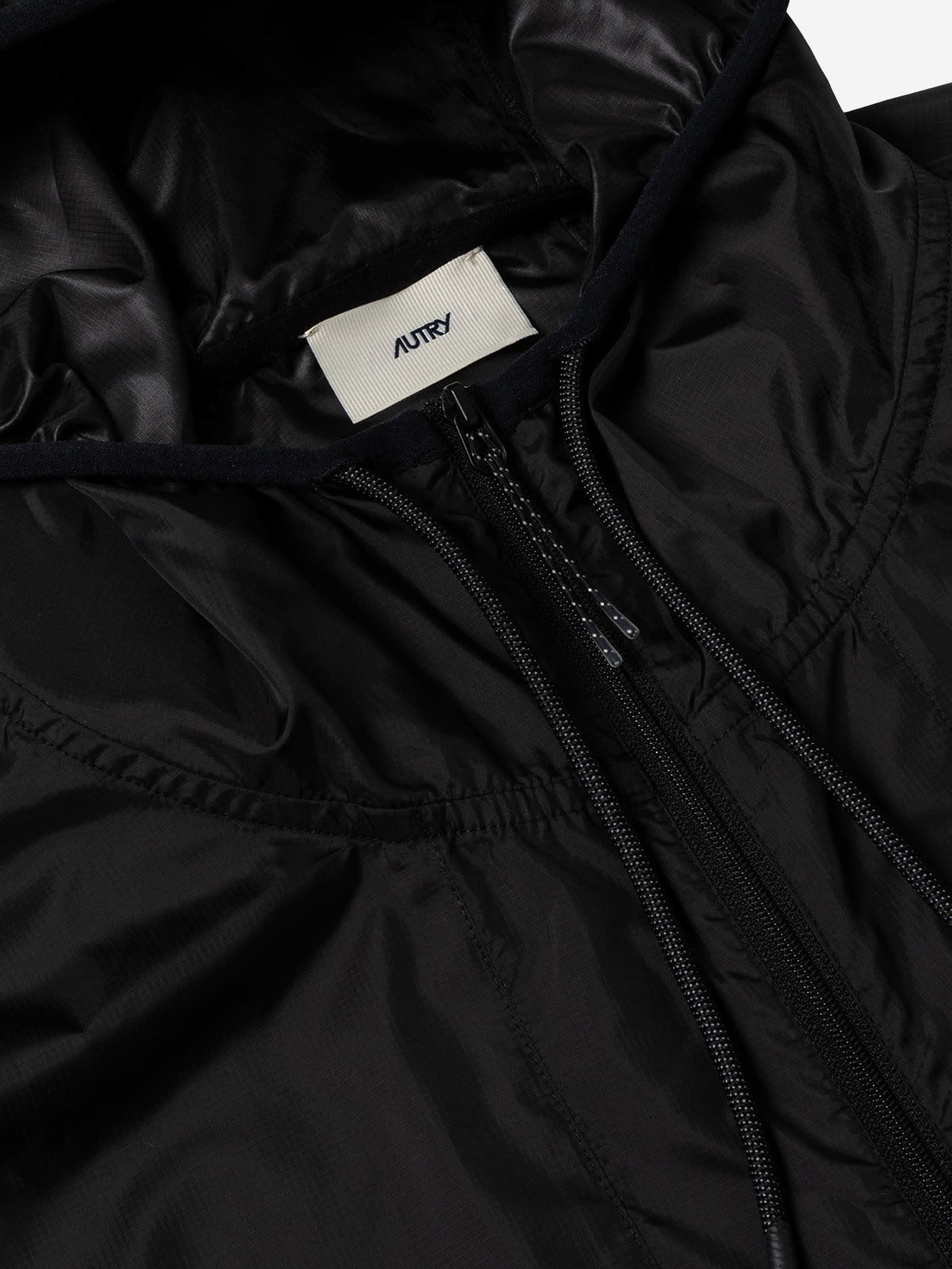 Autry Nylon Jacket With Logo In Black