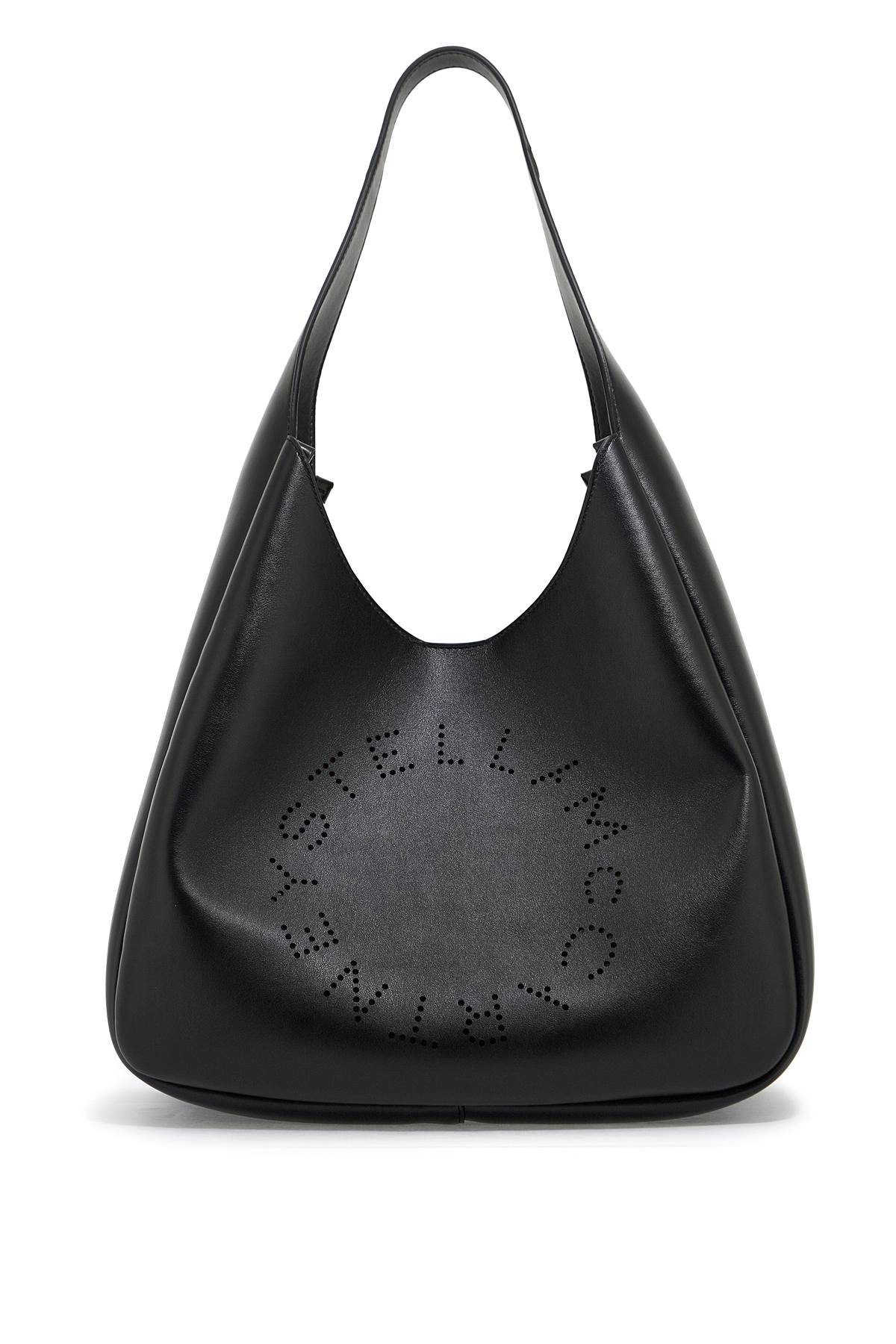 Shop Stella Mccartney Square Stella Logo Tote Bag In Black (black)