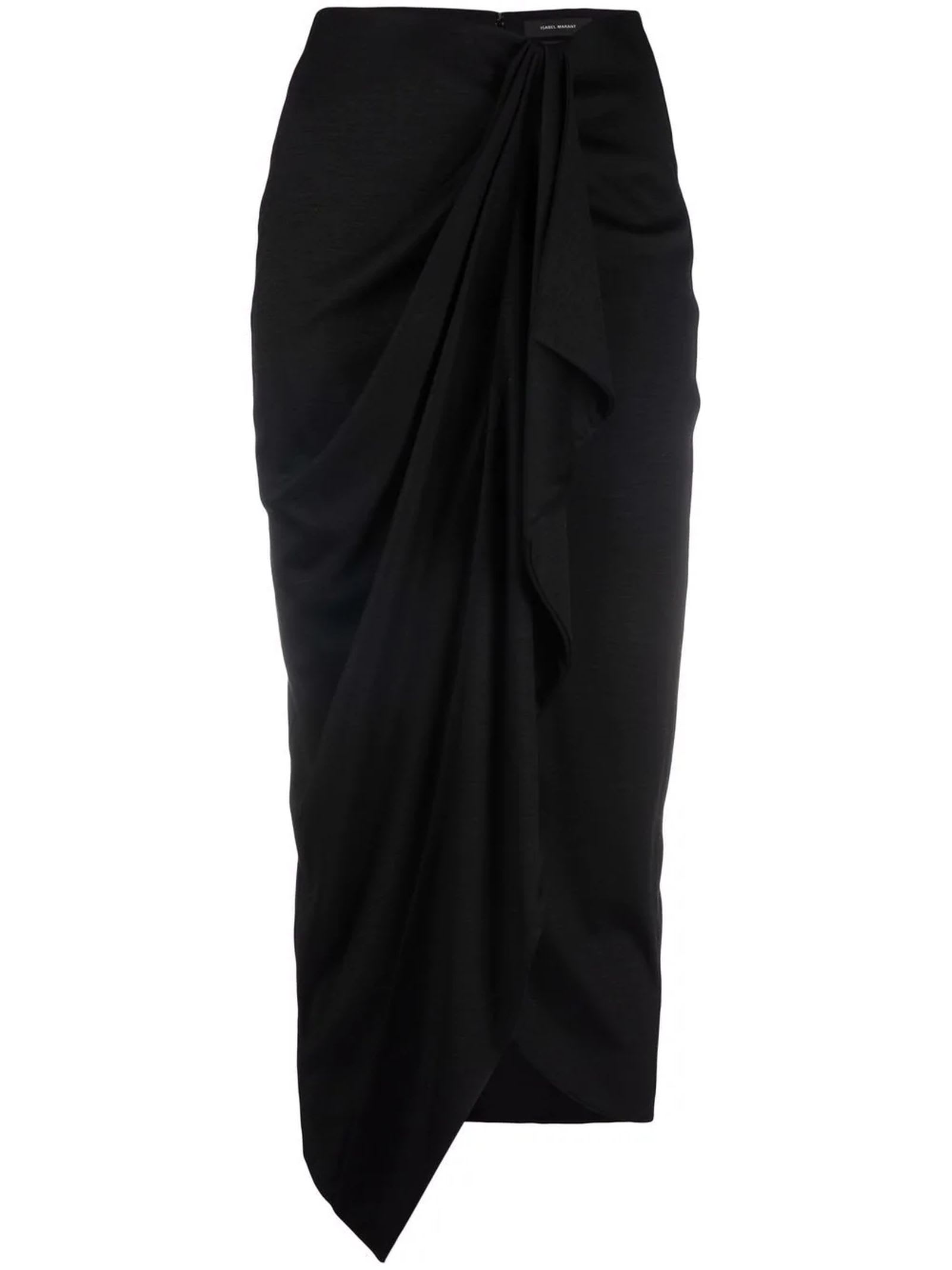 Isabel Marant Black Asymmetric Skirt