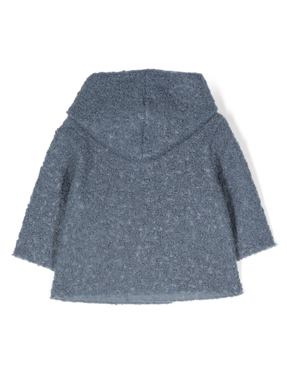 Shop Teddy &amp; Minou Cardigan Effetto Pecora In Blue